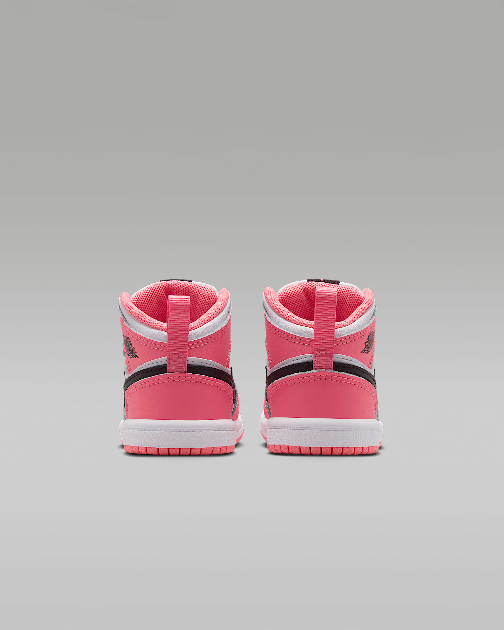 Jordan 1 Mid Baby/Toddler Shoes - Pink Gaze/White/Black