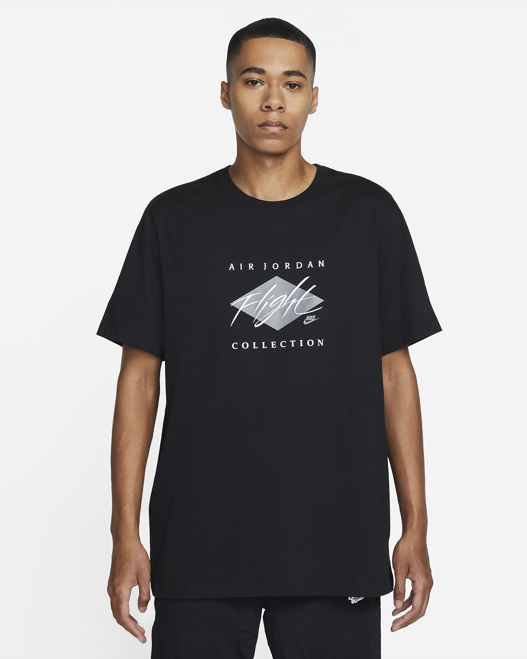 Playera para hombre Jordan Flight Essentials - Negro/Blanco/Gris humo