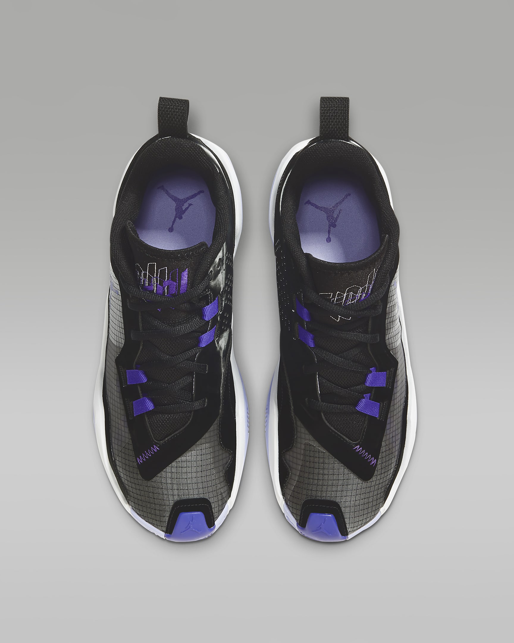 Jordan One Take 4 PF Men's Shoes - Black/White/Purple Pulse/Dark Concord