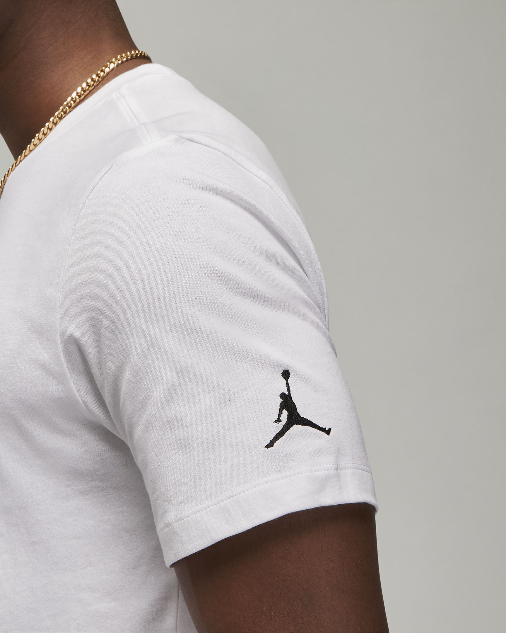 Ανδρικό T-Shirt Jordan Air - Λευκό/Μαύρο/Μαύρο