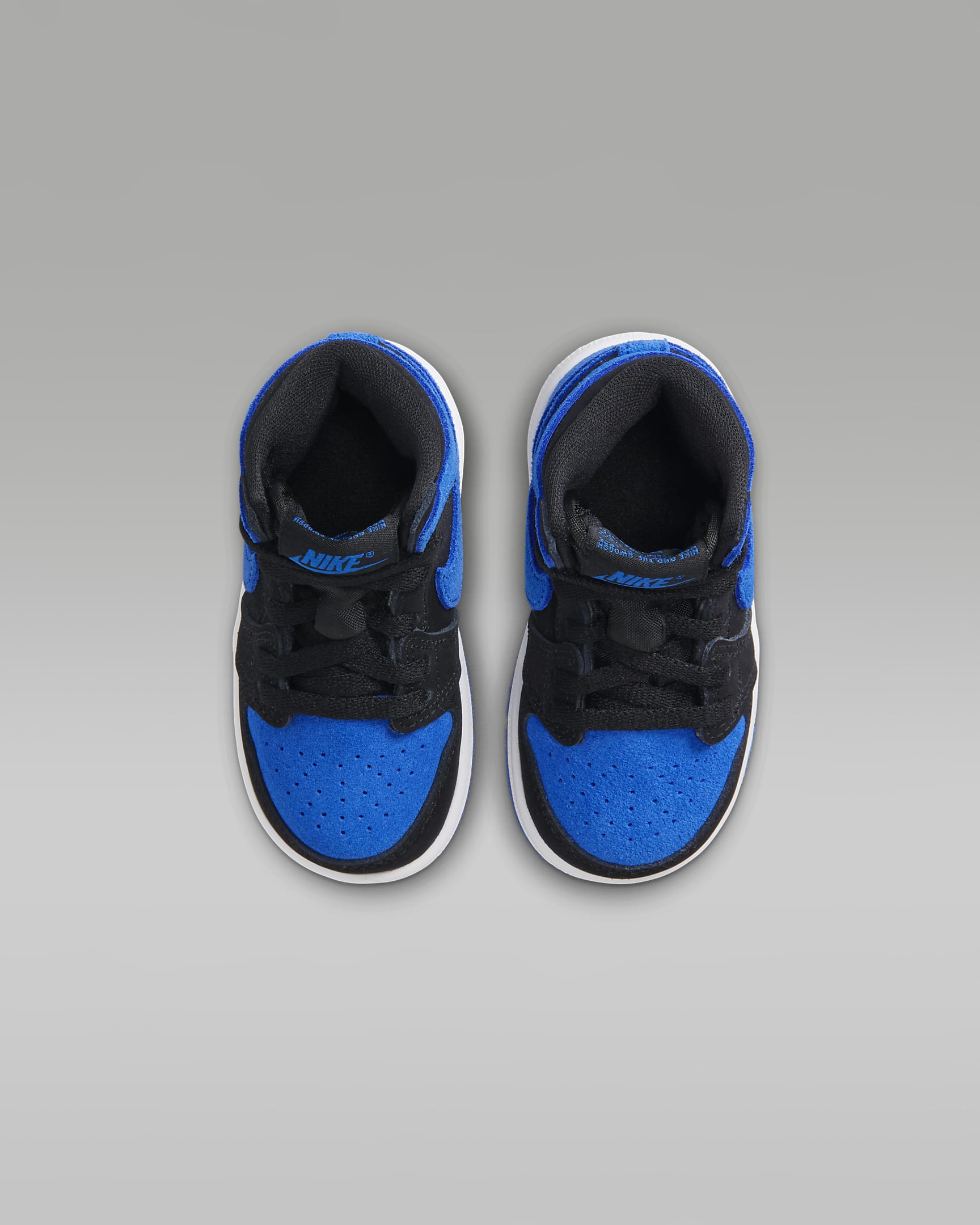 Tenis para bebé e infantil Jordan 1 Retro High OG - Negro/Blanco/Azul royal/Azul royal