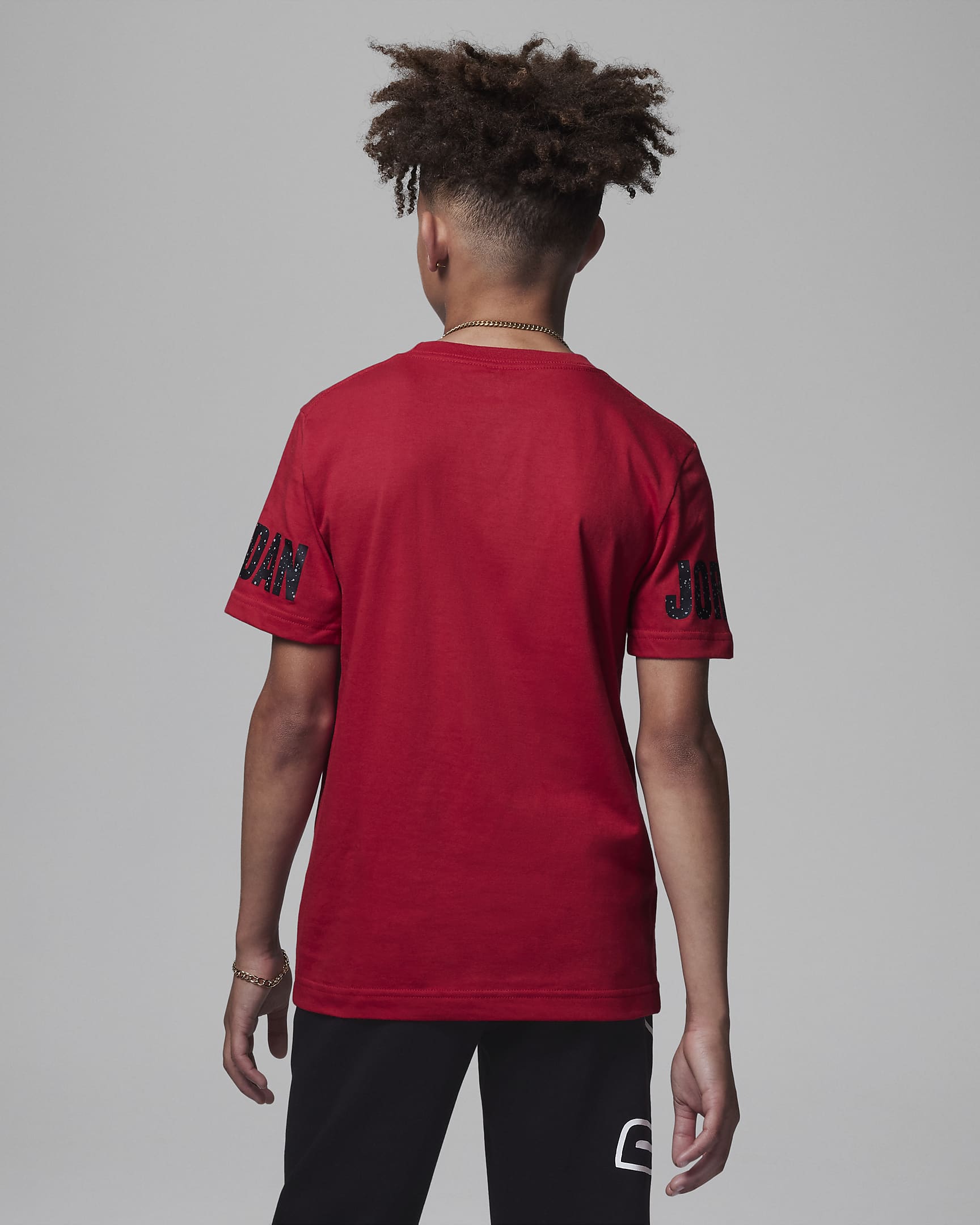 Jordan 23 Speckled Tee Older Kids' T-Shirt - Gym Red/Black