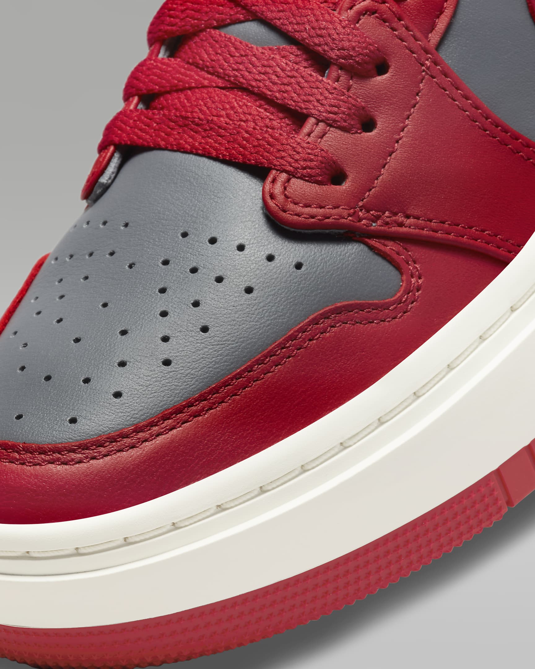 Air Jordan 1 Elevate Low Women's Shoes - Dark Grey/Sail/Varsity Red