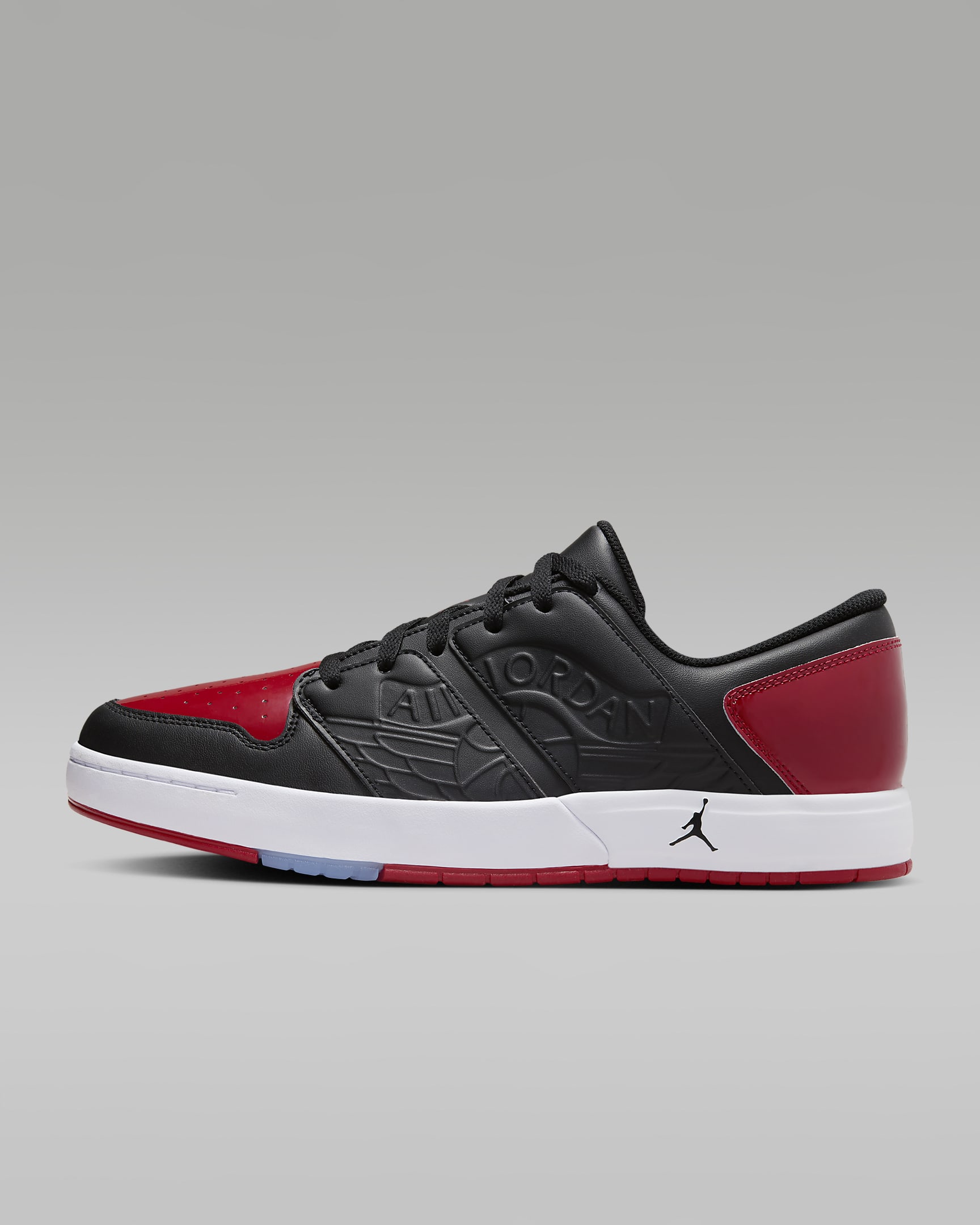 Jordan Nu Retro 1 Low Men's Shoes - Black/White/Varsity Red