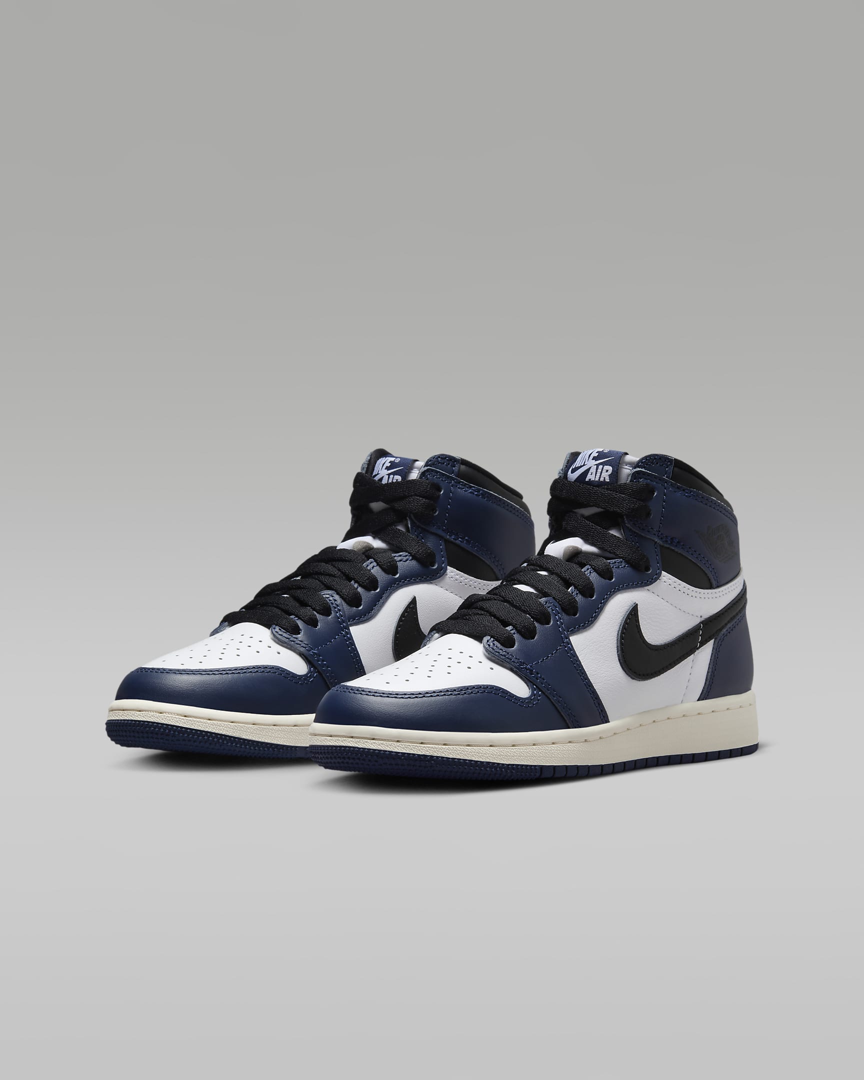 Air Jordan 1 High OG "Midnight Navy" Big Kids' Shoes - Midnight Navy/White/Sail/Black