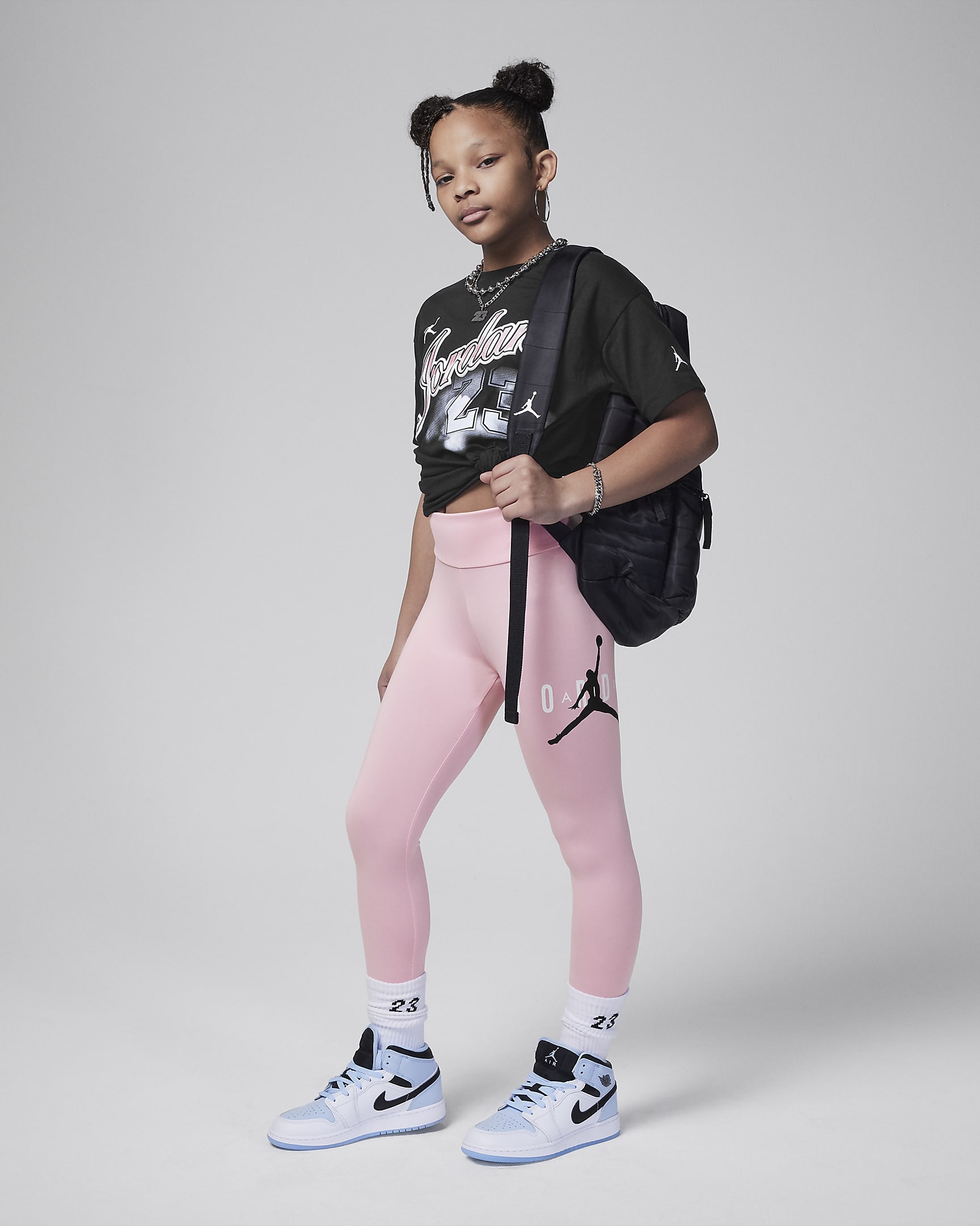 Jordan Jumpman duurzame legging voor kids - Medium Soft Pink