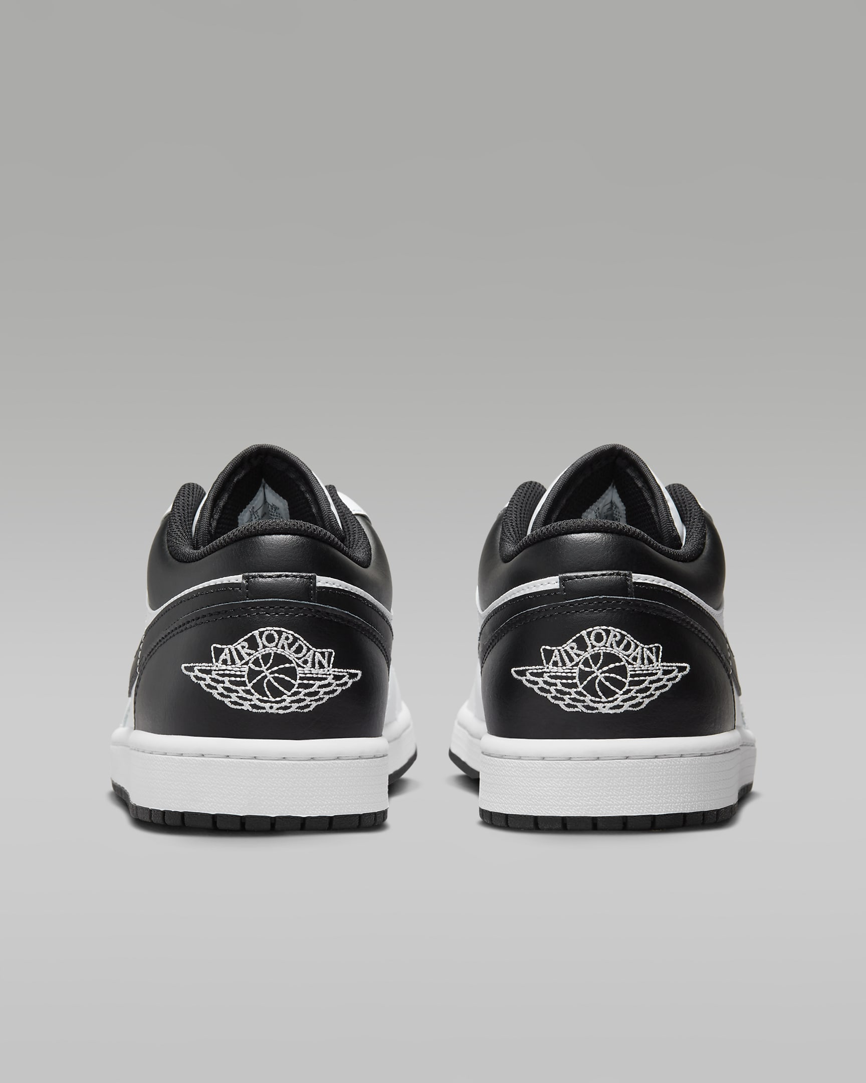 Air Jordan 1 Low Men's Shoes - White/White/Black