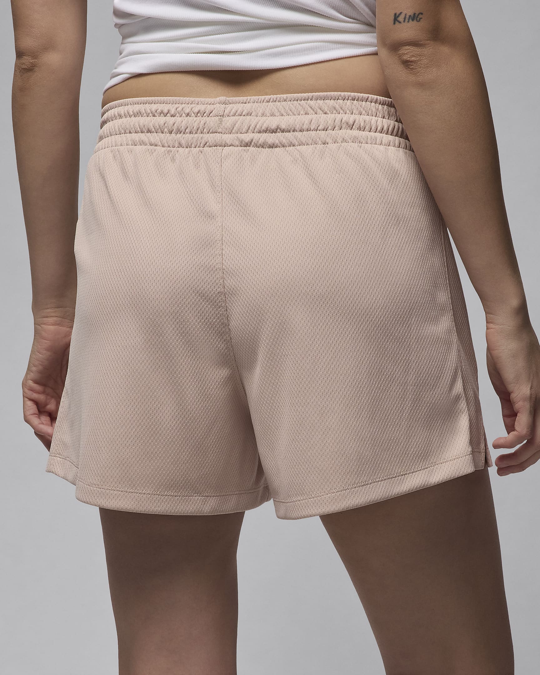 Jordan Sport Women's Mesh Shorts - Particle Beige/White