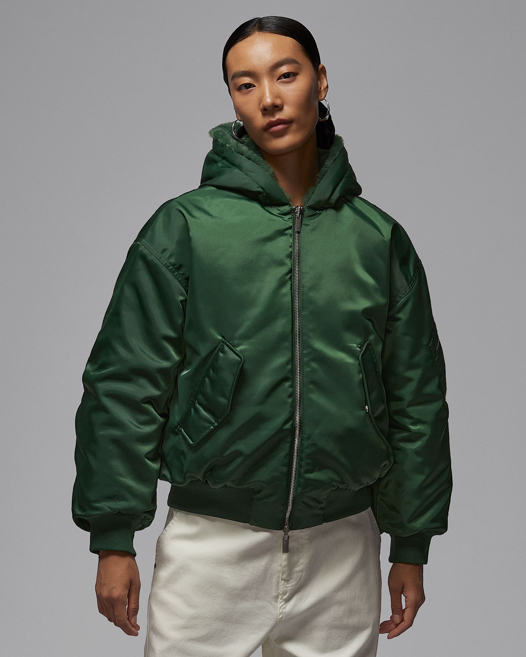 Jordan Renegade Flight Women's Therma-FIT Reversible Jacket - Fir