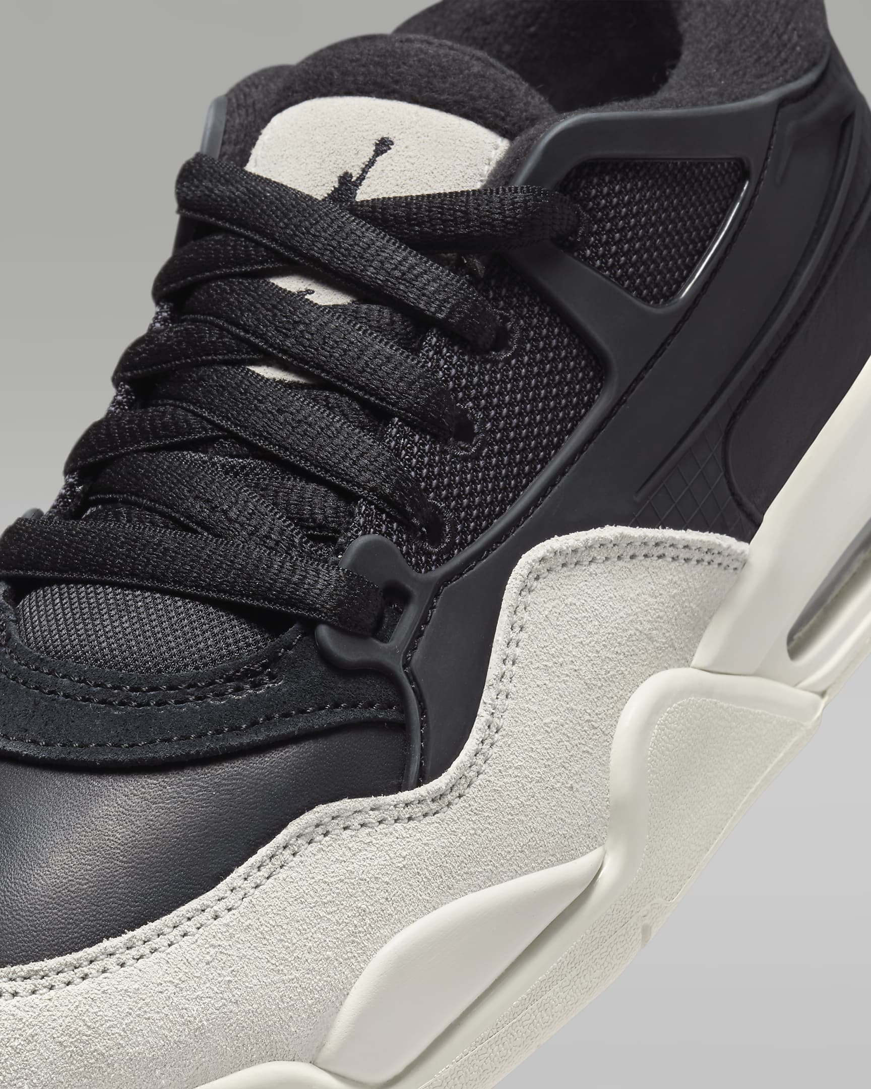 Air Jordan 4RM Big Kids' Shoes - Black/Dark Grey/Light Bone