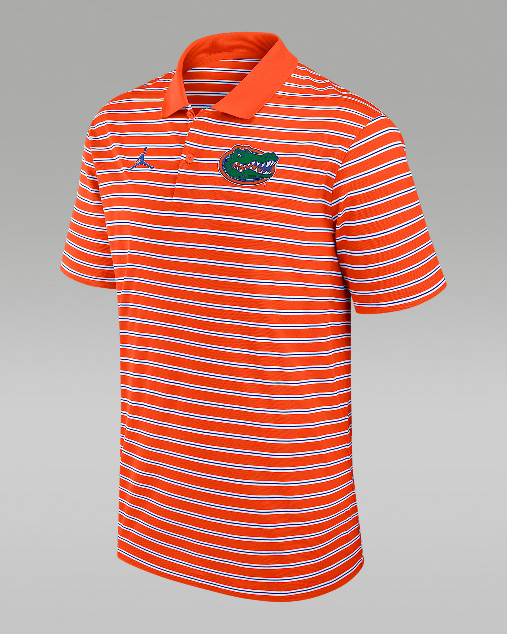 Florida Primetime Victory Striped Men's Jordan Brand Dri-FIT College Polo - Orange