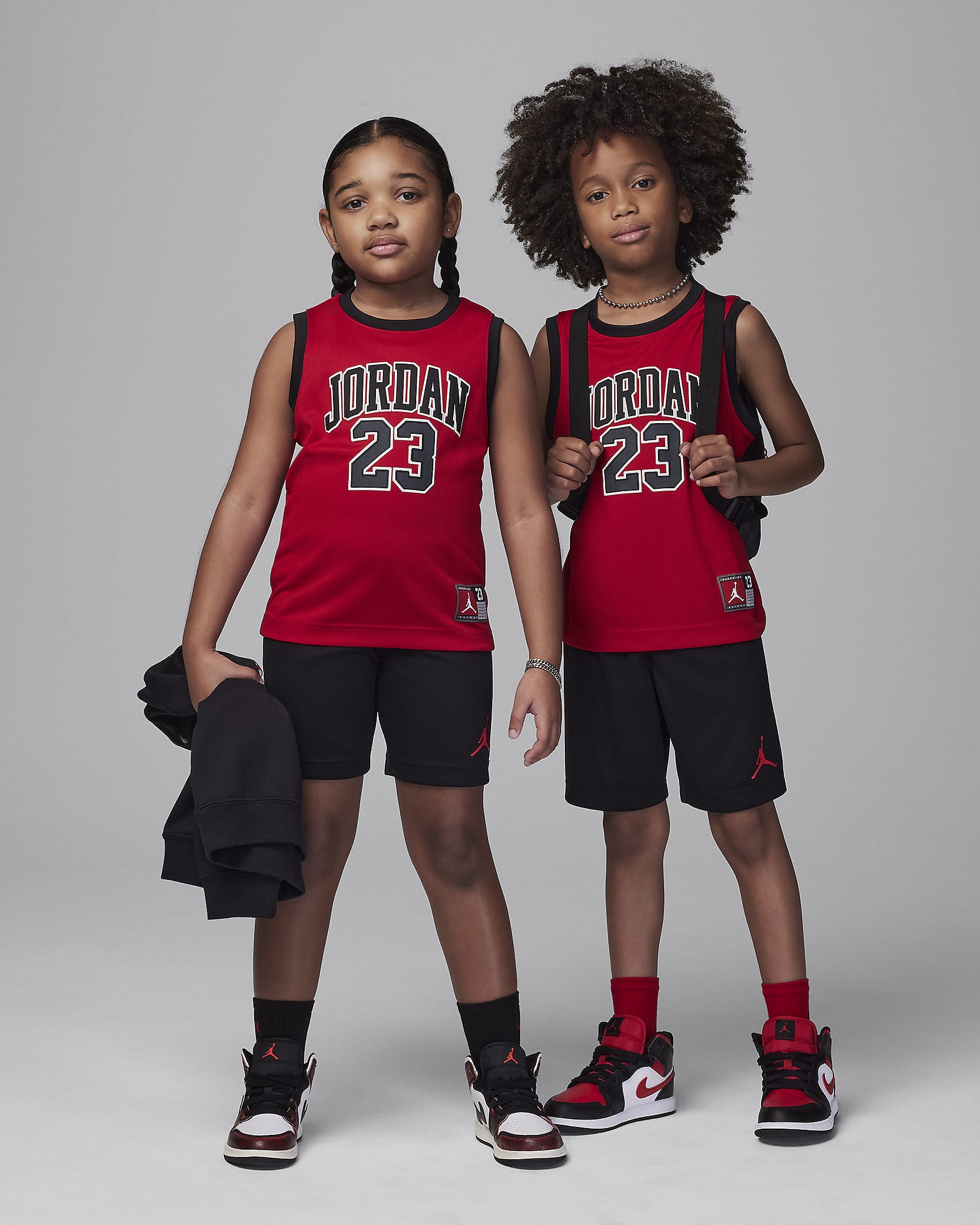 Jordan 23 Jersey Little Kids' 2-Piece Jersey Set - Black