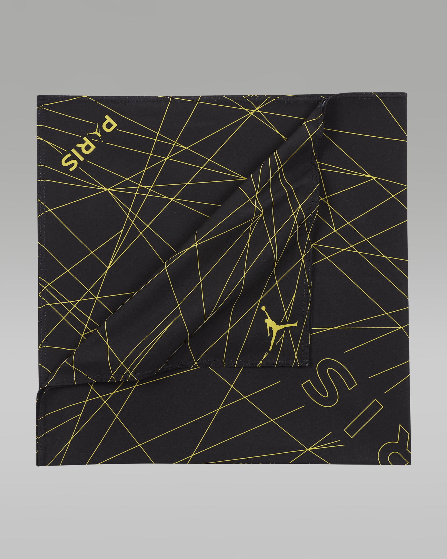 Paris Saint-Germain Printed Bandana - Black/Tour Yellow