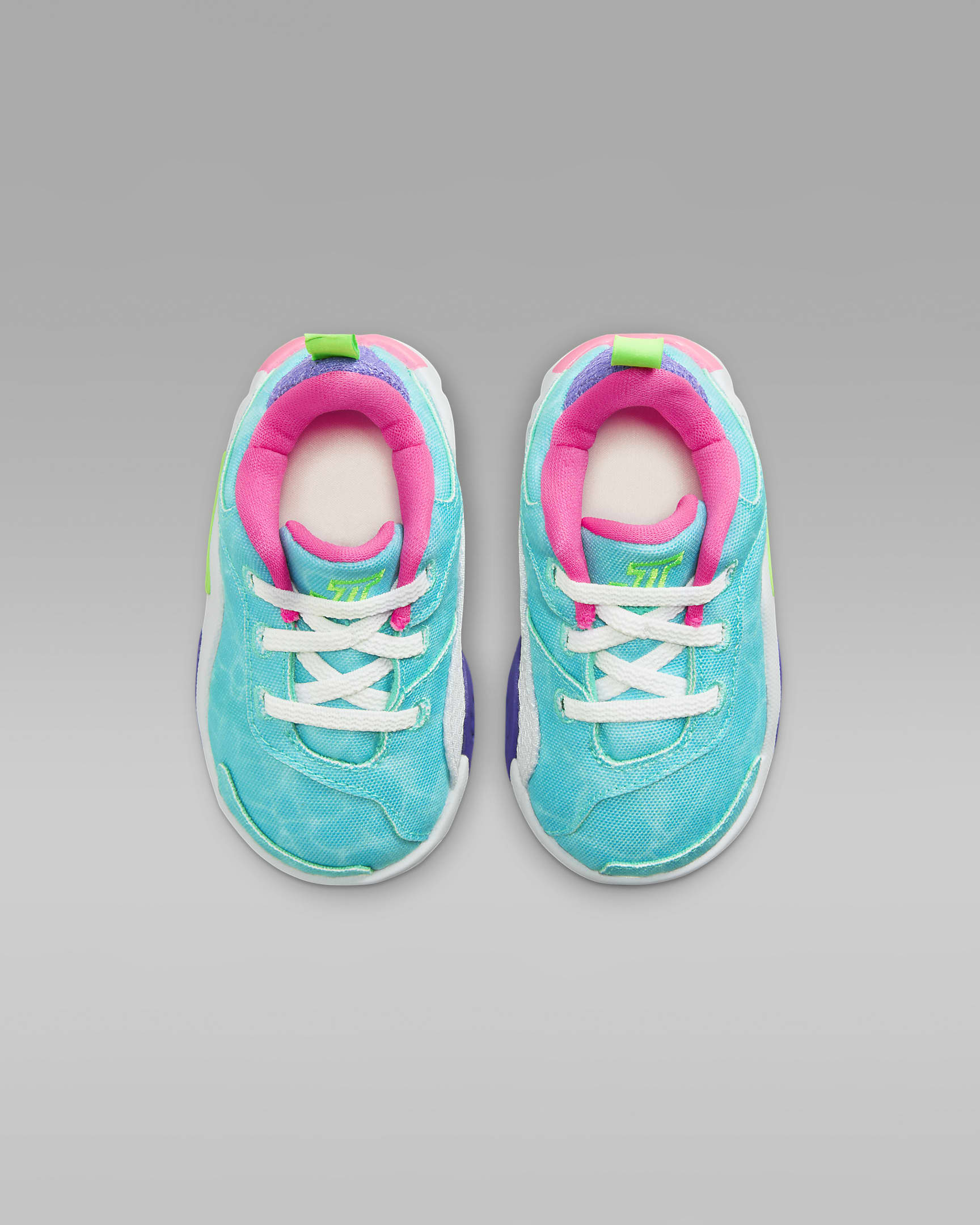 Tatum 2 Baby/Toddler Shoes - Hyper Jade/White/Hyper Pink/Green Strike