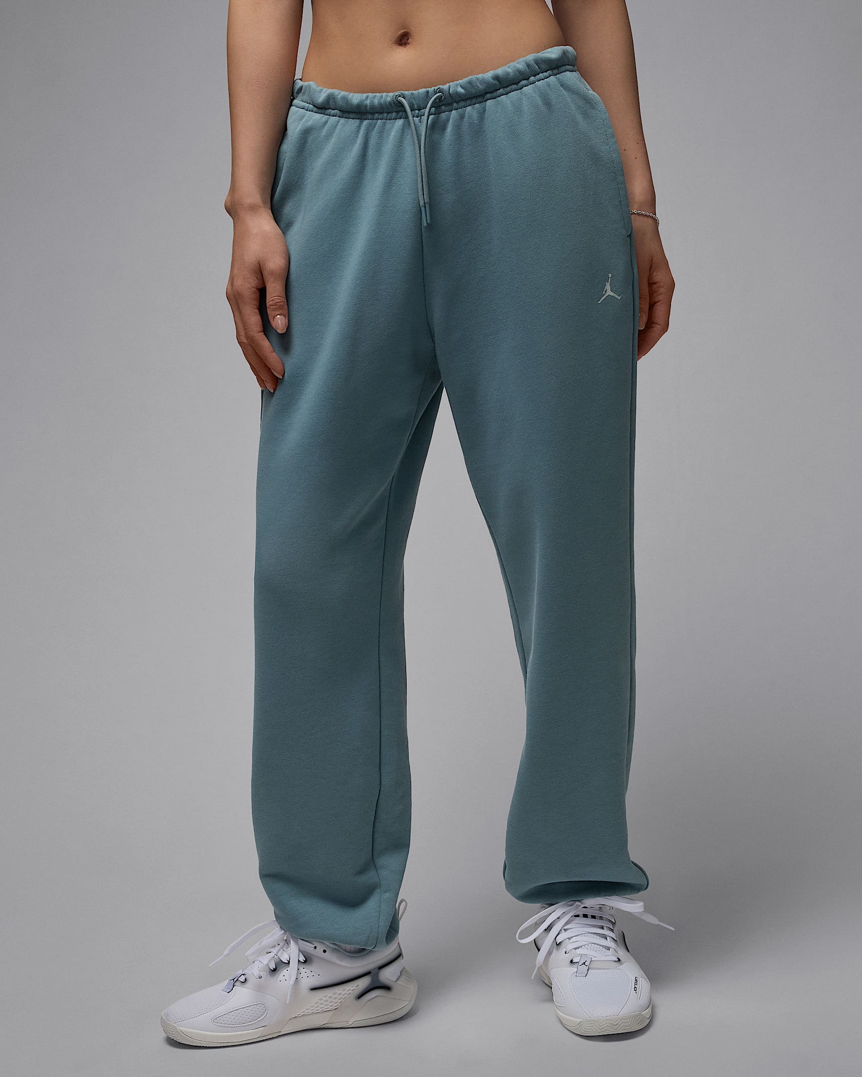 Pantalon en Fleece Dri-FIT Jordan Sport Crossover pour femme - Aviator Grey/Light Silver