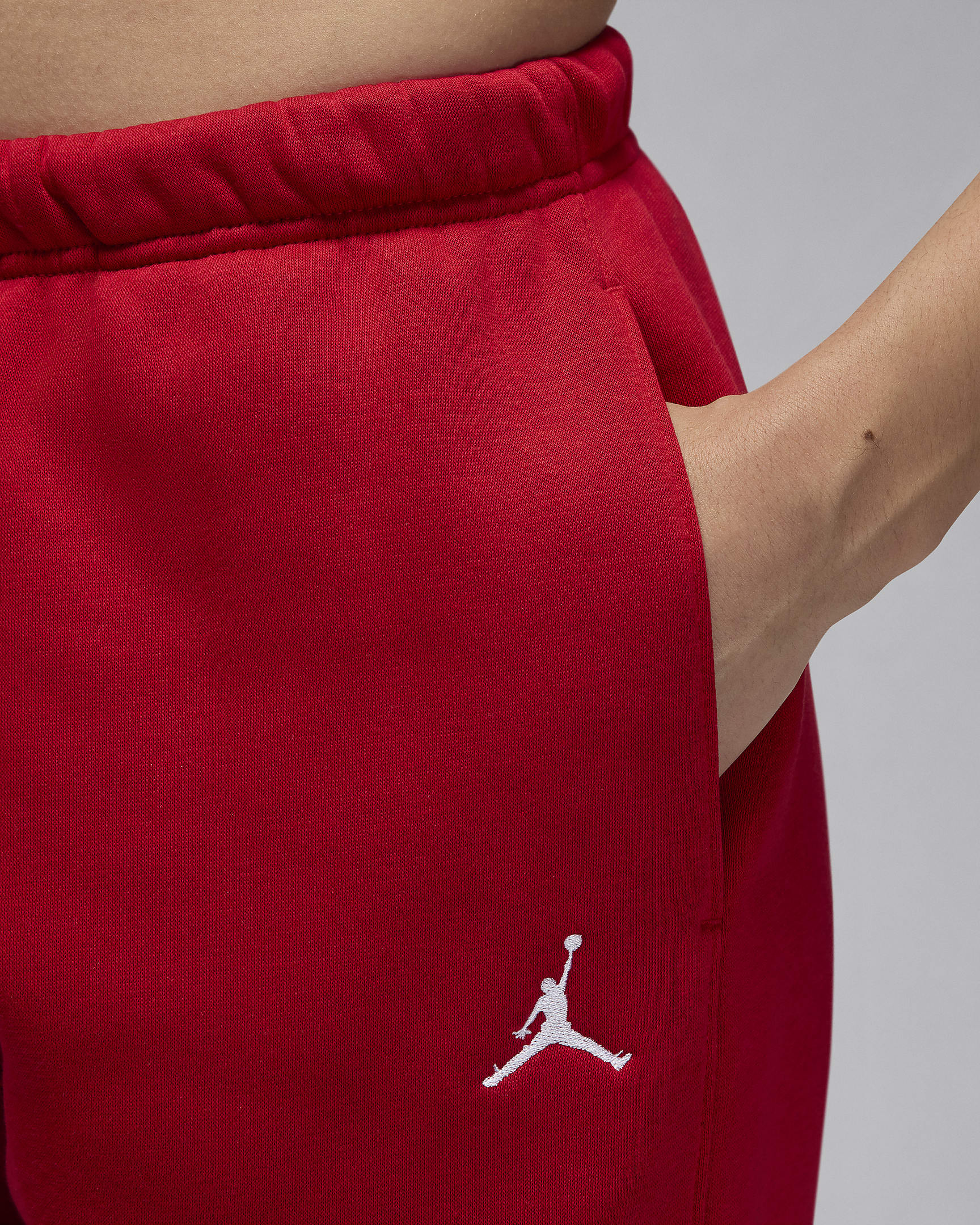 Jordan Brooklyn Fleece Women's Trousers - Gym Red/White