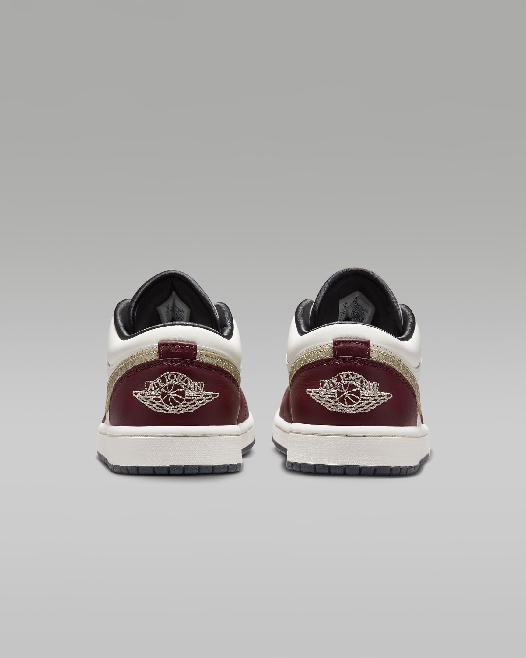 Air Jordan 1 Low SE Lunar New Year Women's Shoes - Sail/Dark Team Red/Dark Smoke Grey/Metallic Gold Grain