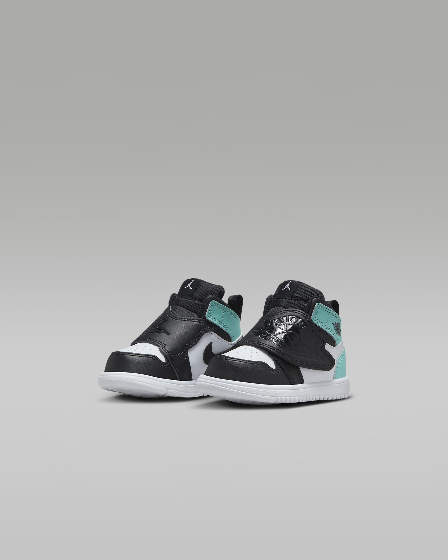 Sky Jordan 1 Baby and Toddler Shoe - Black/Tropical Twist/White/Black