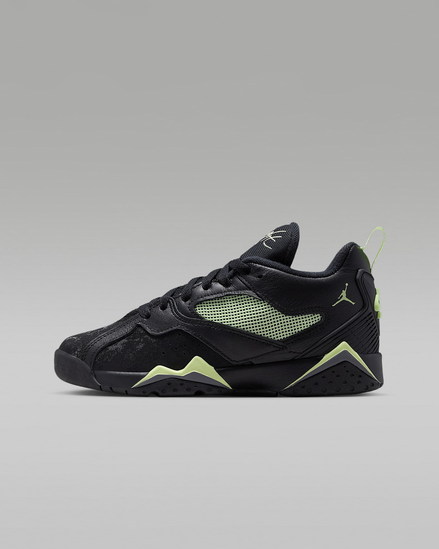 Air Jordan MVP 92 Big Kids' Shoes - Black/Iron Grey/Barely Volt