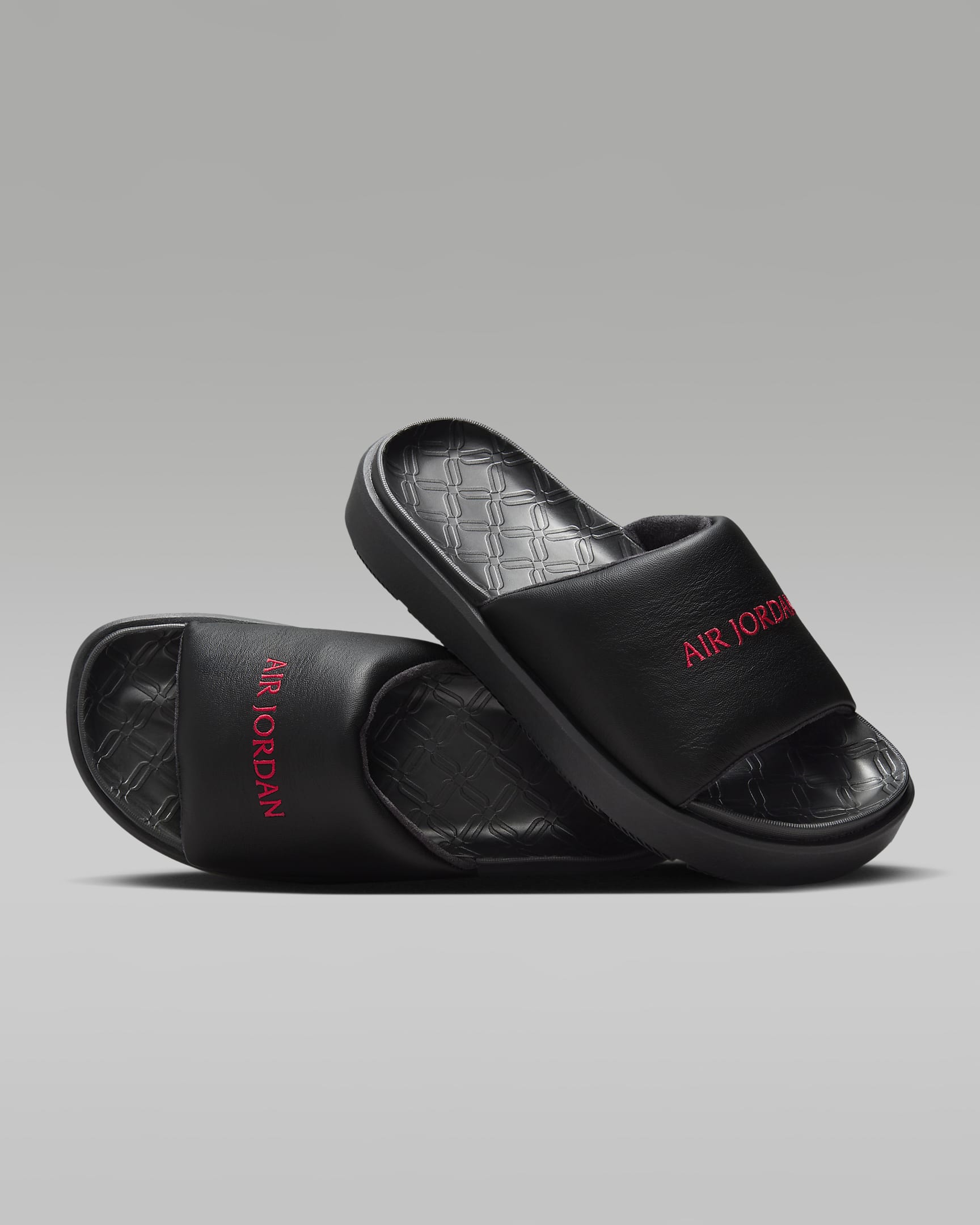 Jordan Sophia Women's Slides - Black/Black/Gym Red