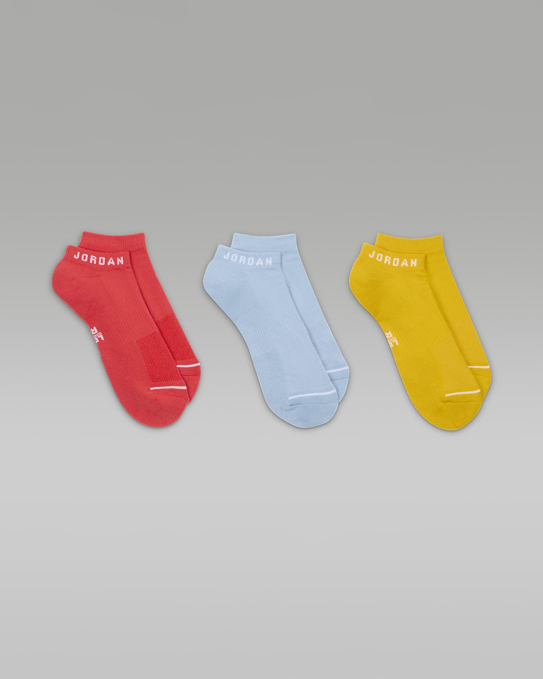 Jordan Everyday No-Show Socks (3 Pairs) - Multi-Colour