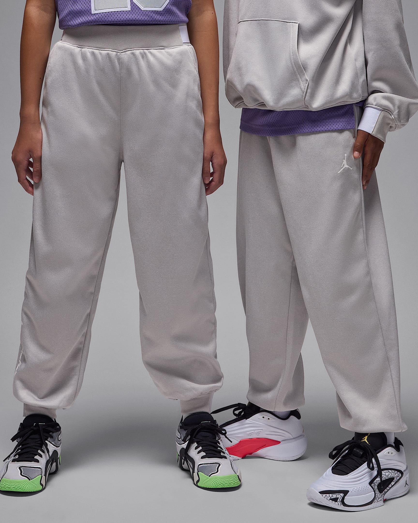 Jordan Therma-FIT Big Kids' Ease Fleece Sweatpants - Light Grey Heather