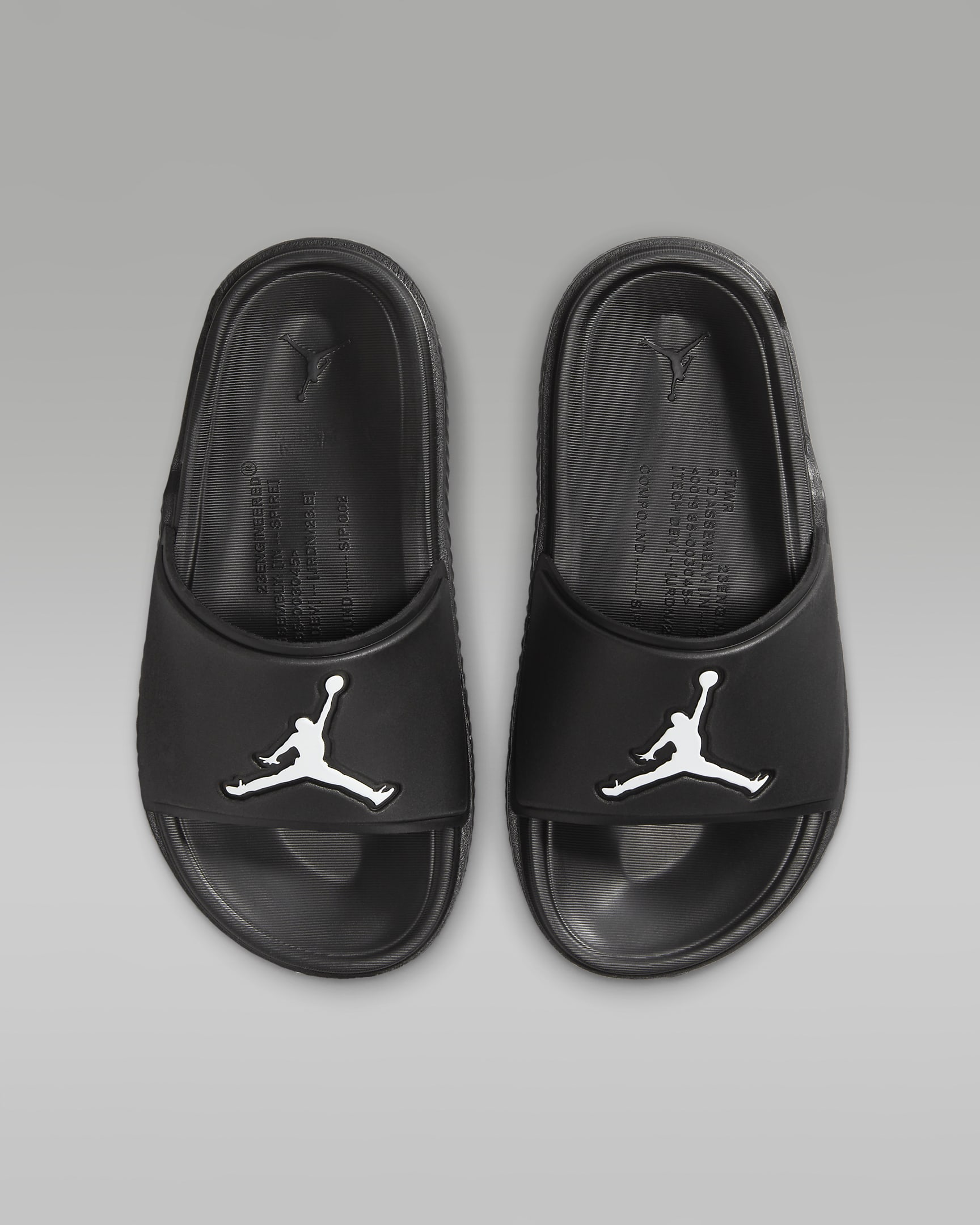 Jordan Jumpman Older Kids' Slides - Black/White