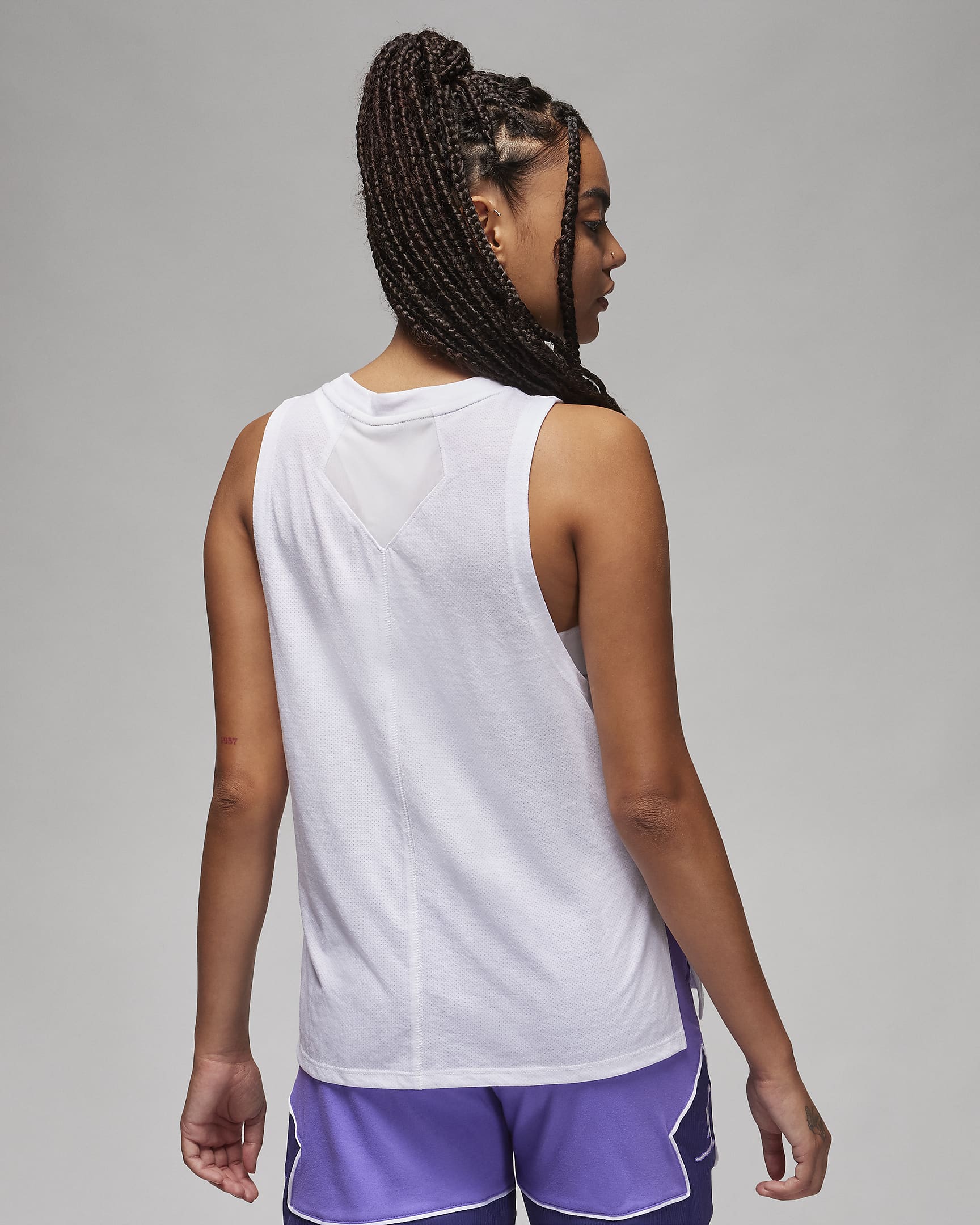 Jordan Sport Diamond-tanktop til kvinder - hvid