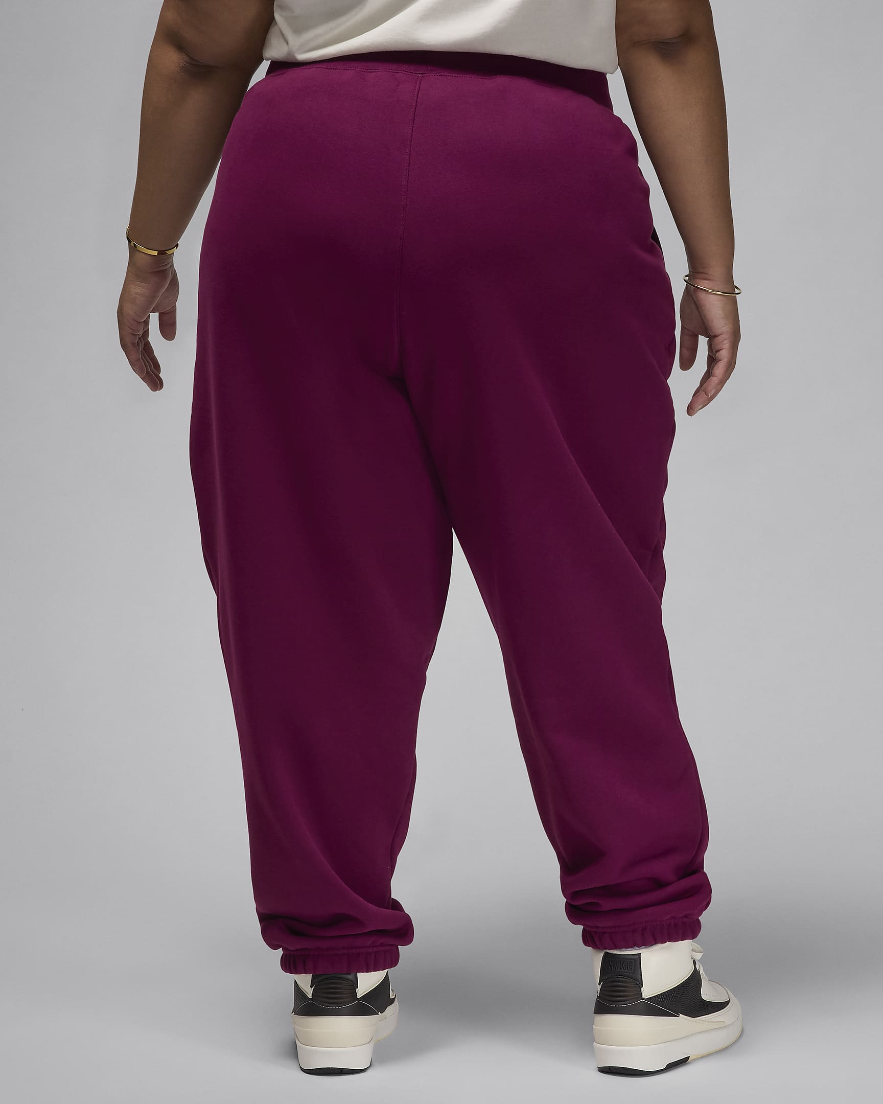 Jordan Flight Fleece Women's Pants (Plus Size) - Bordeaux