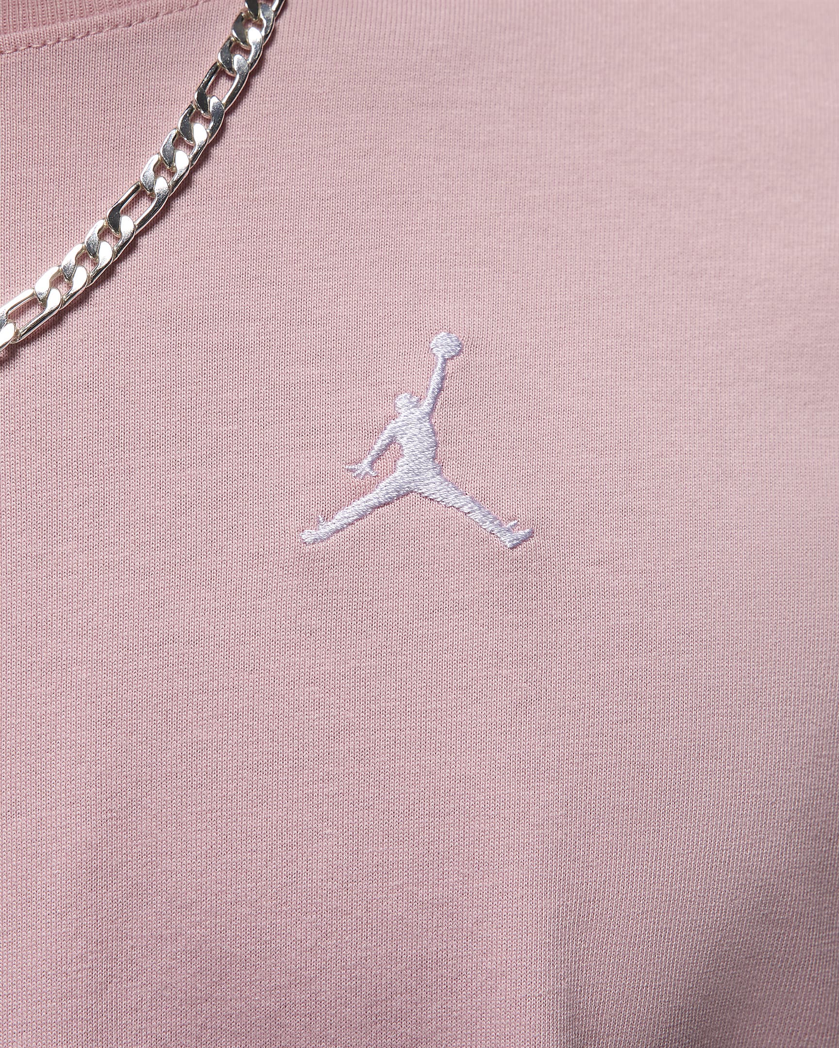 Jordan Essentials Women's Top - Pink Glaze/White