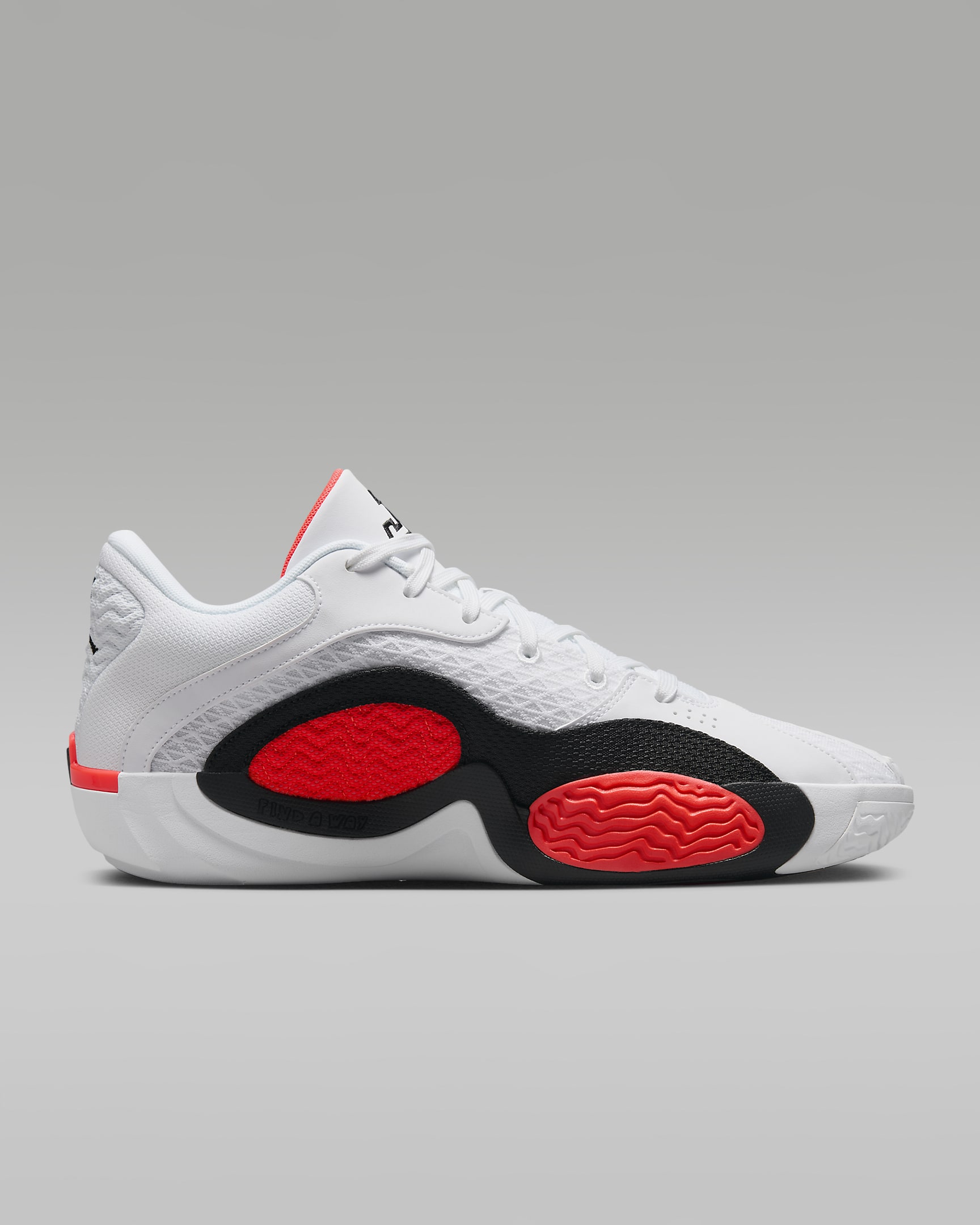 Tatum 2 Basketball Shoes - White/Bright Crimson/Black