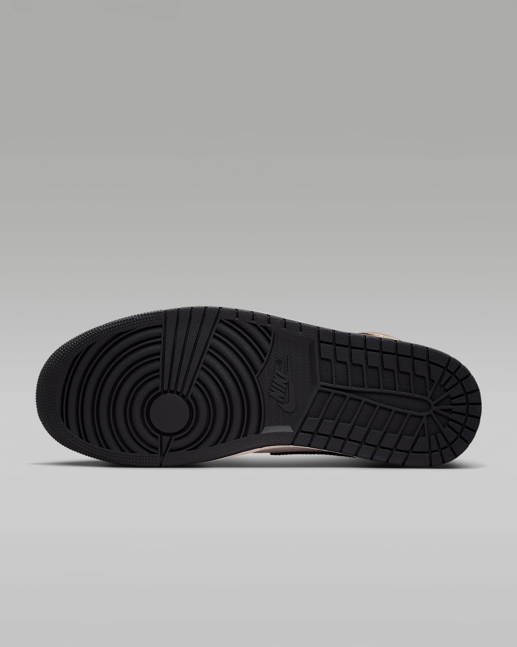 Air Jordan 1 Mid Men's Shoes - Black/Palomino/University Red/Phantom