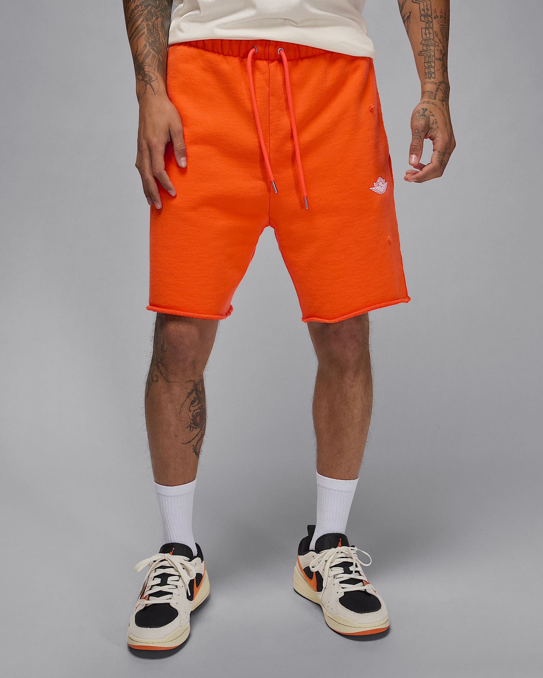 Air Jordan Rare Air 男款毛圈布短褲 - Brilliant Orange/Sail