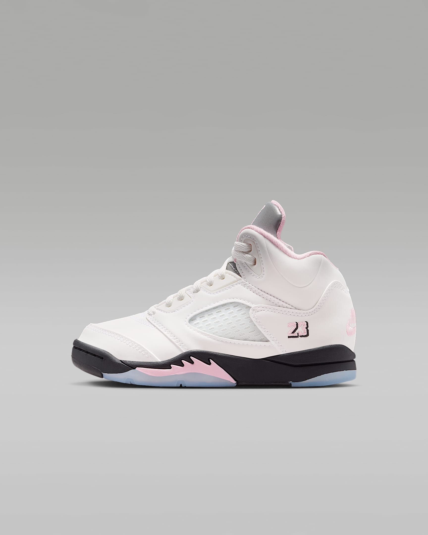 Jordan 5 Retro Little Kids' Shoes - White/Black/Medium Soft Pink
