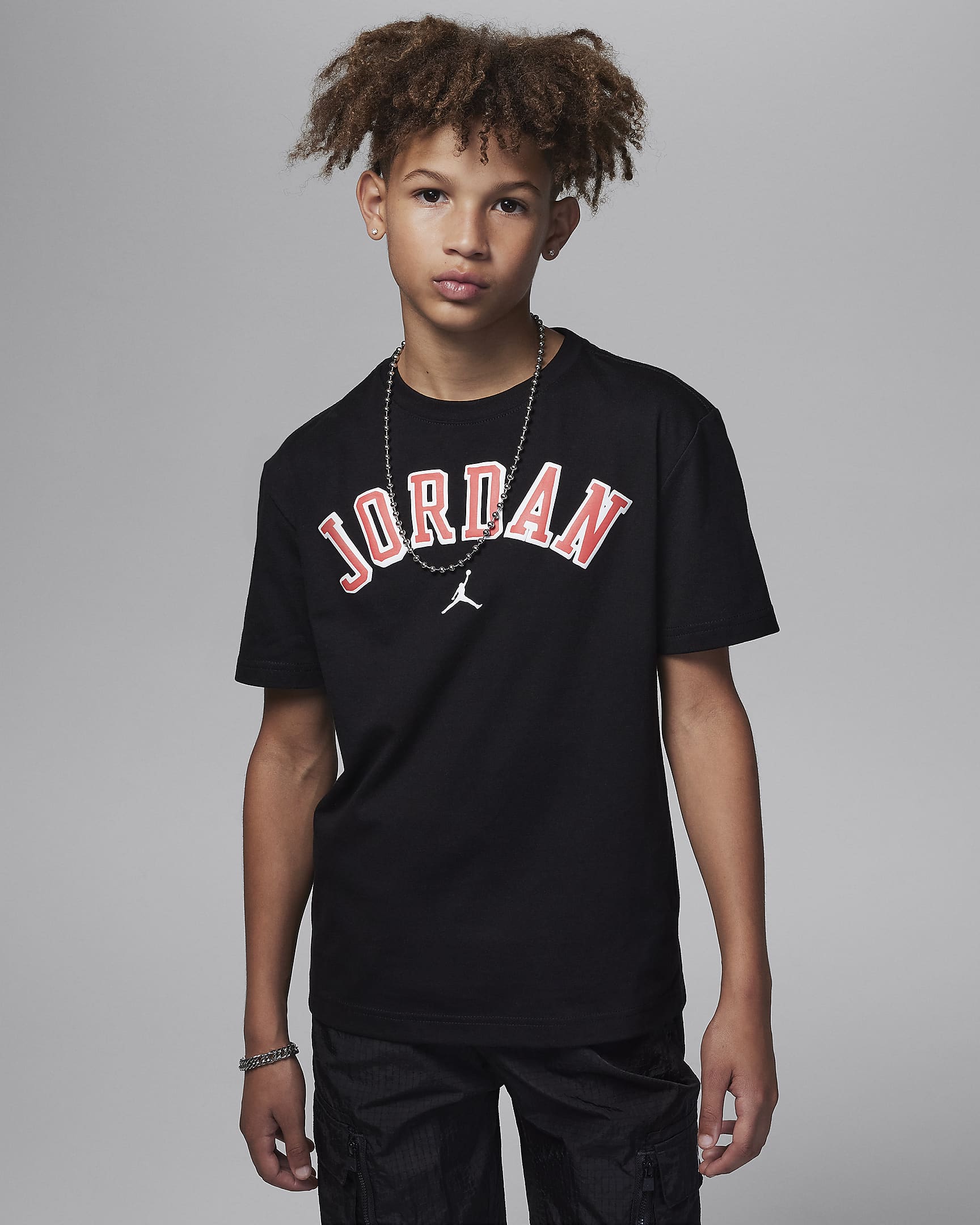 Jordan Flight Heritage Big Kids' Graphic T-Shirt - Black
