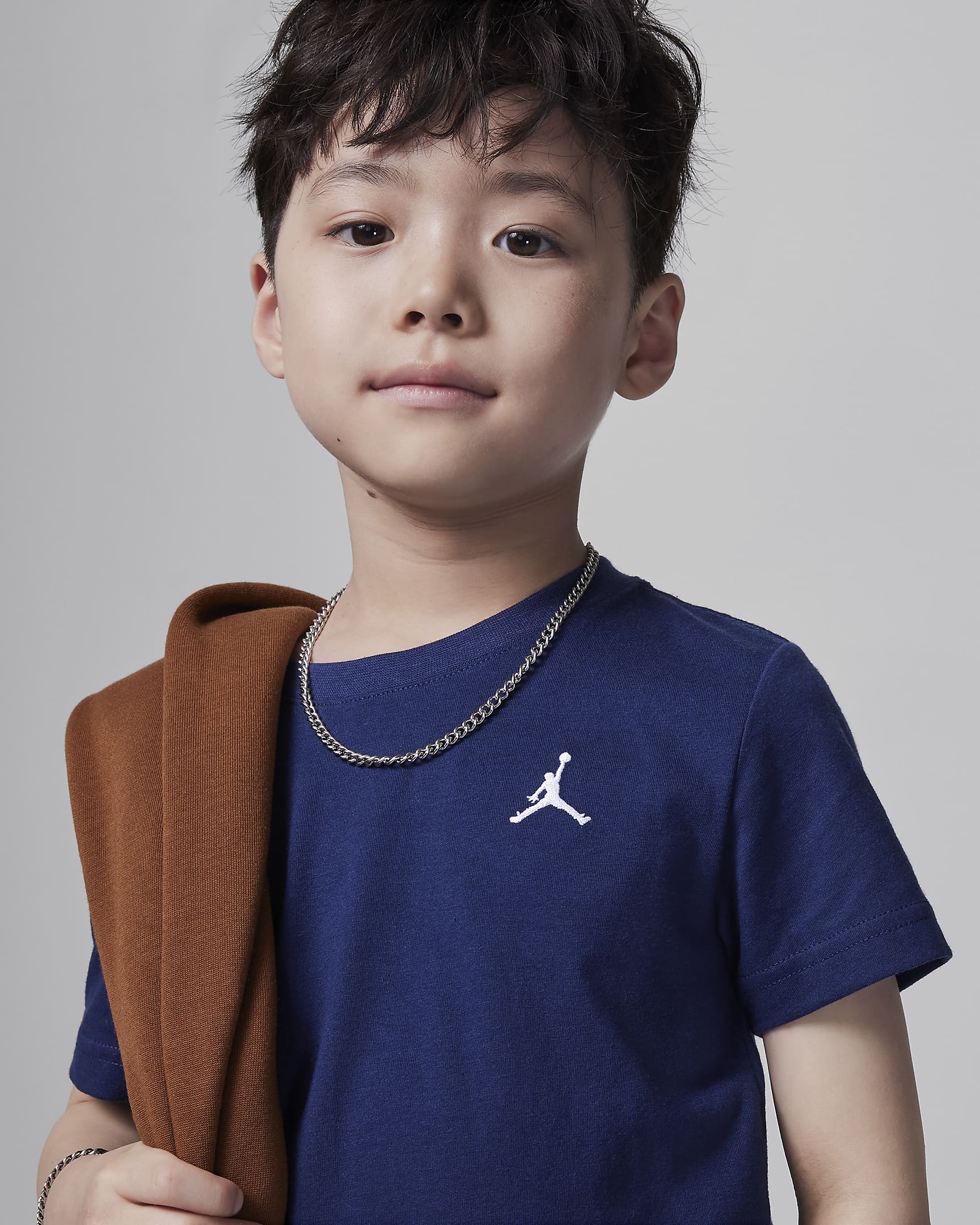 Jordan Little Kids' Jumpman Air Embroidered T-Shirt - Midnight Navy