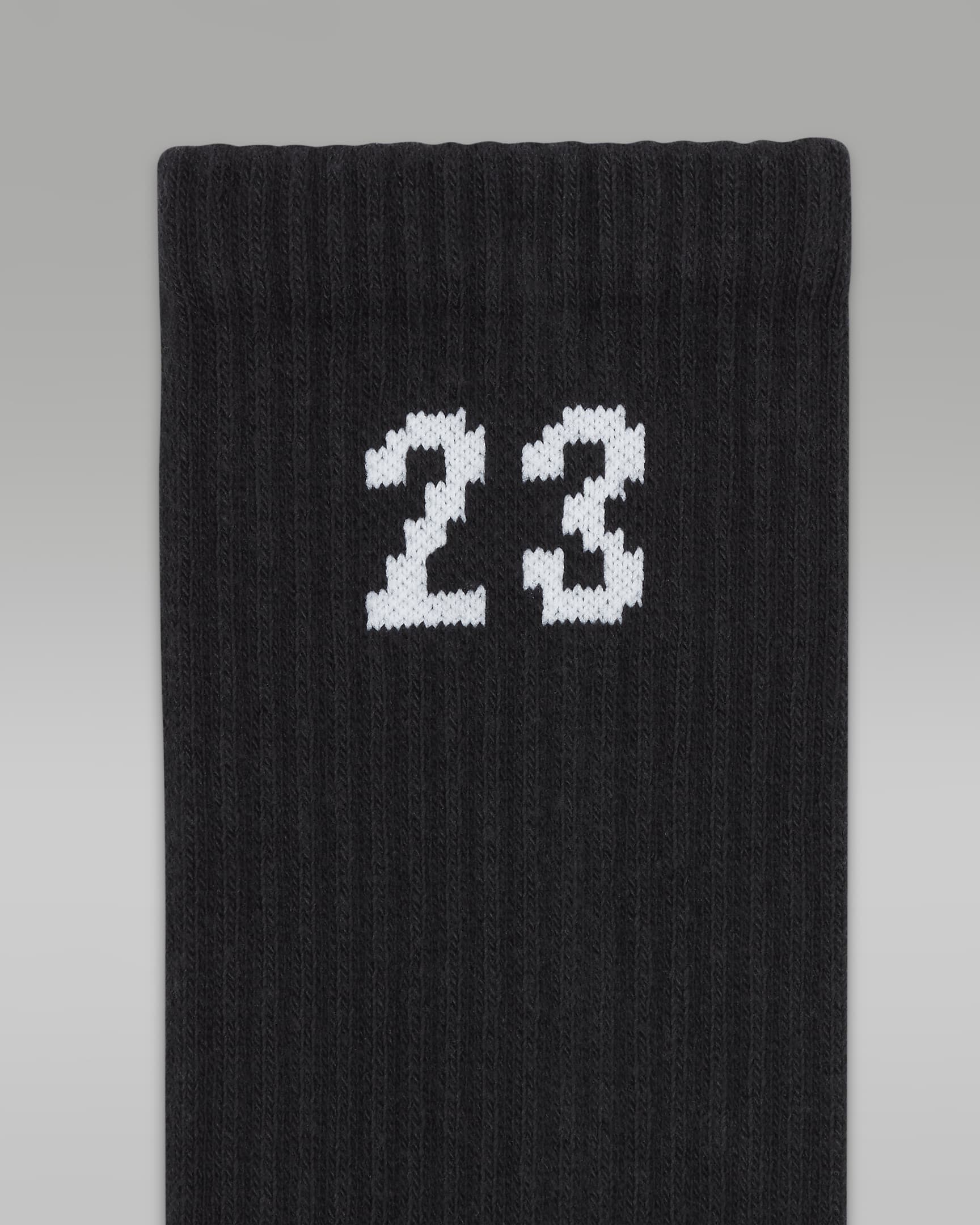 Jordan Essentials Crew Socks (3 Pairs) - Black/White