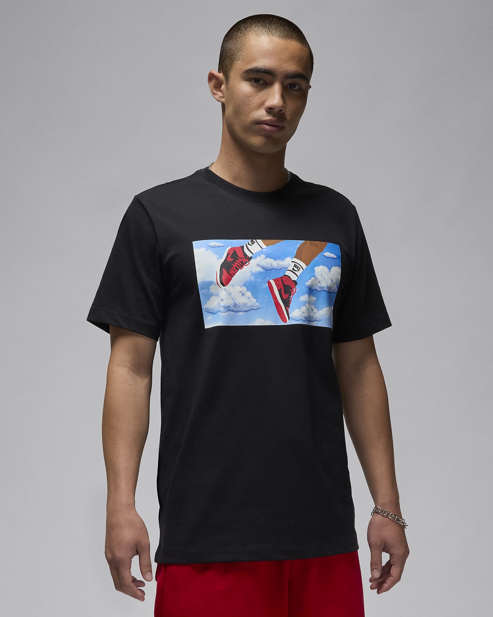 Ανδρικό T-Shirt Jordan Flight Essentials - Μαύρο/Λευκό