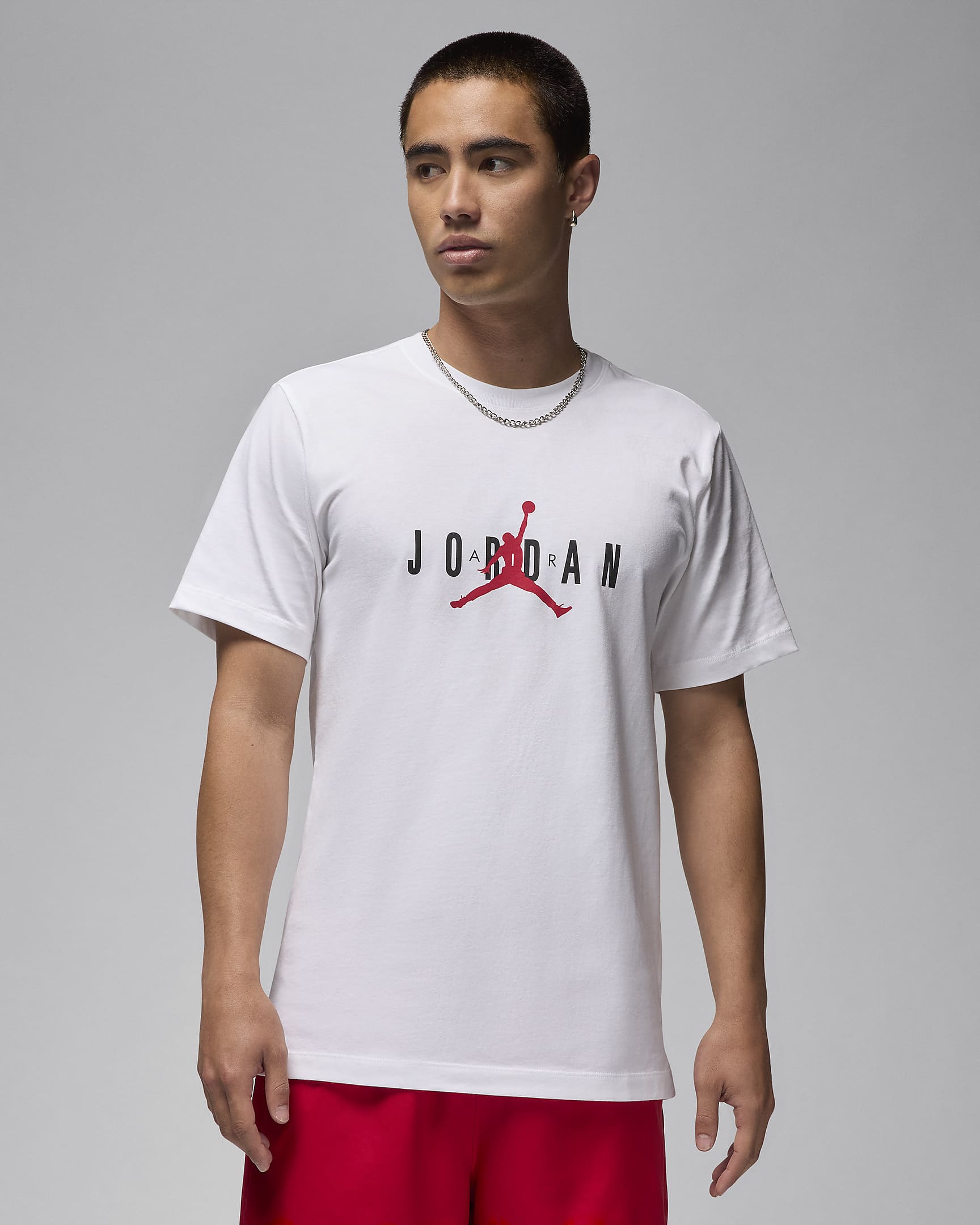 T-shirt elasticizzata Jordan Air – Uomo - Bianco