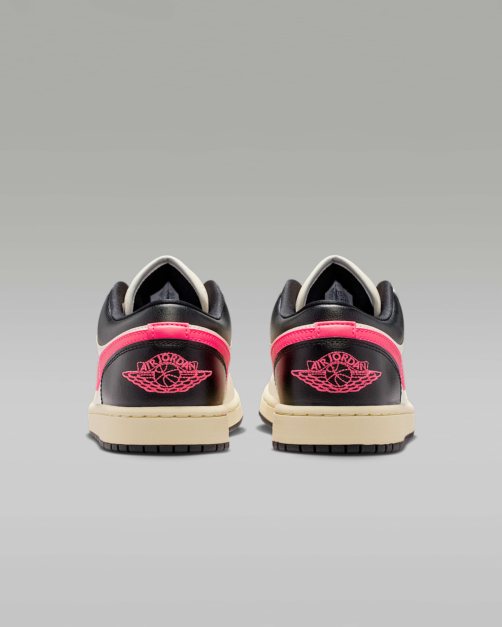 Air Jordan 1 Low Women's Shoes - Pale Ivory/Black/Muslin/Racer Pink