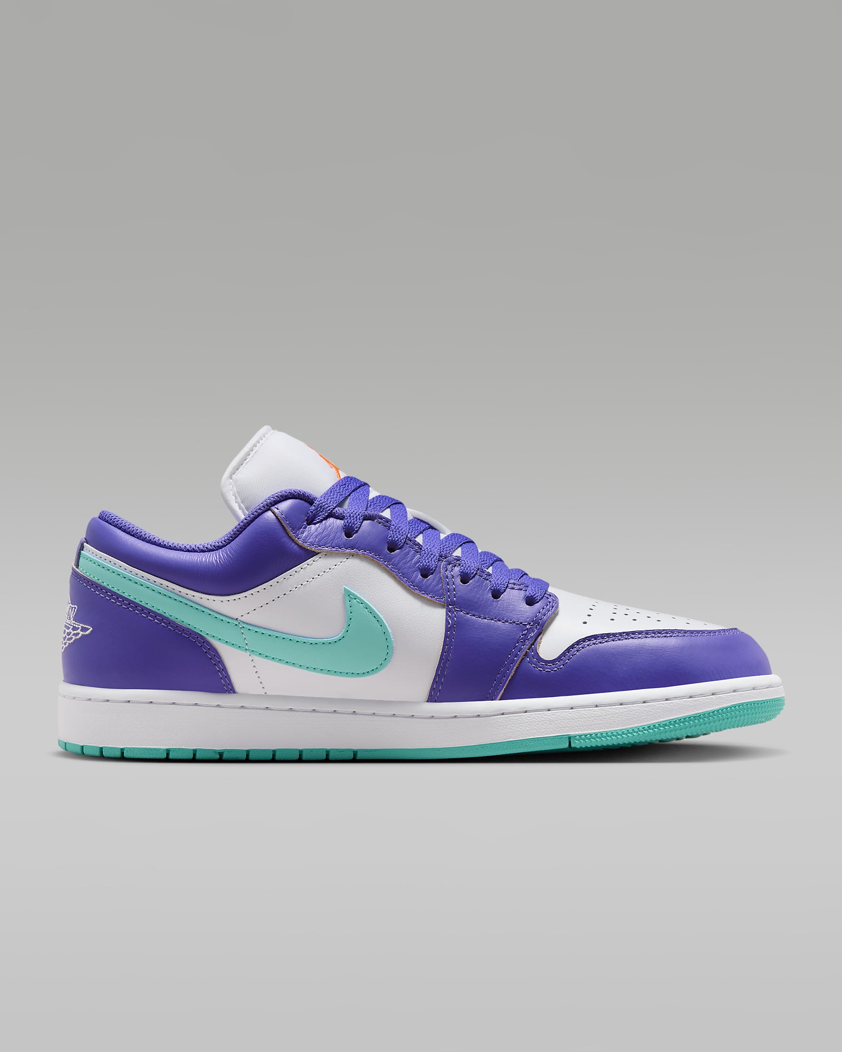 Air Jordan 1 Low SE Men's Shoes - Psychic Purple/White/Cone/Hyper Jade