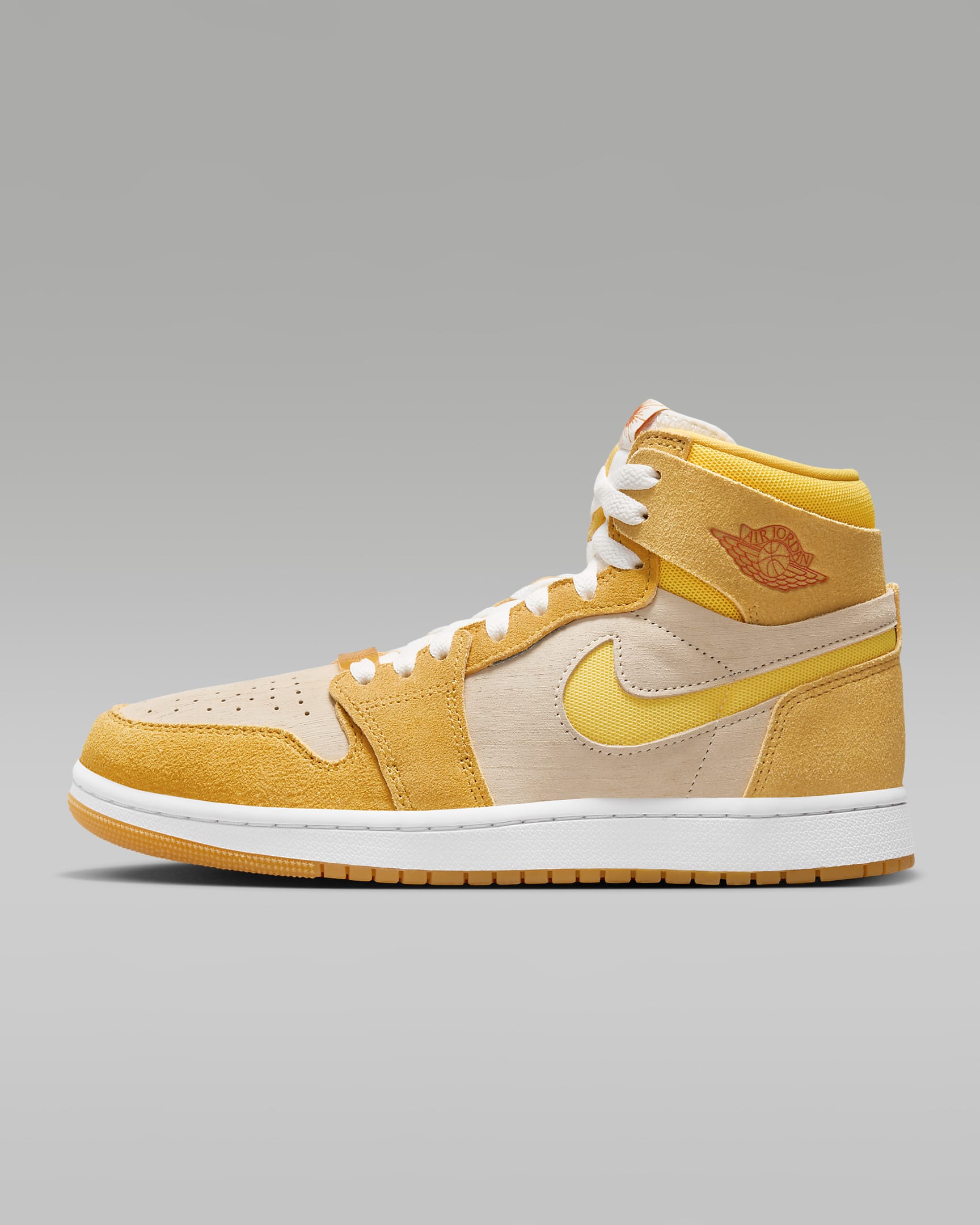 Air Jordan 1 Zoom CMFT 2 Women's Shoes - Yellow Ochre/Pale Vanilla/Safety Orange/Tour Yellow