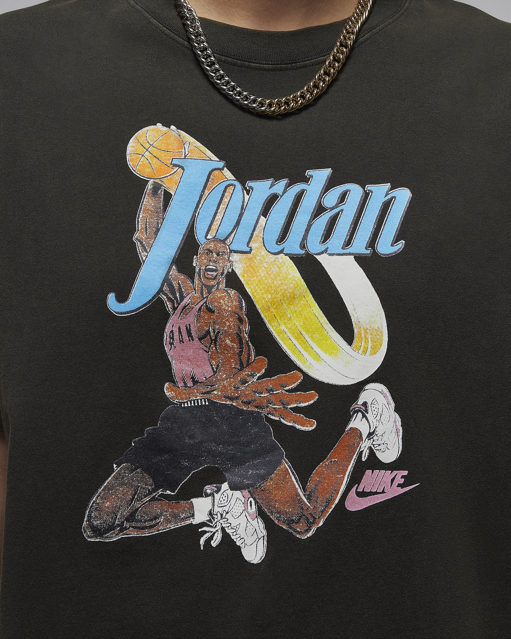 Jordan Women's Graphic Girlfriend T-Shirt - Off Noir/White