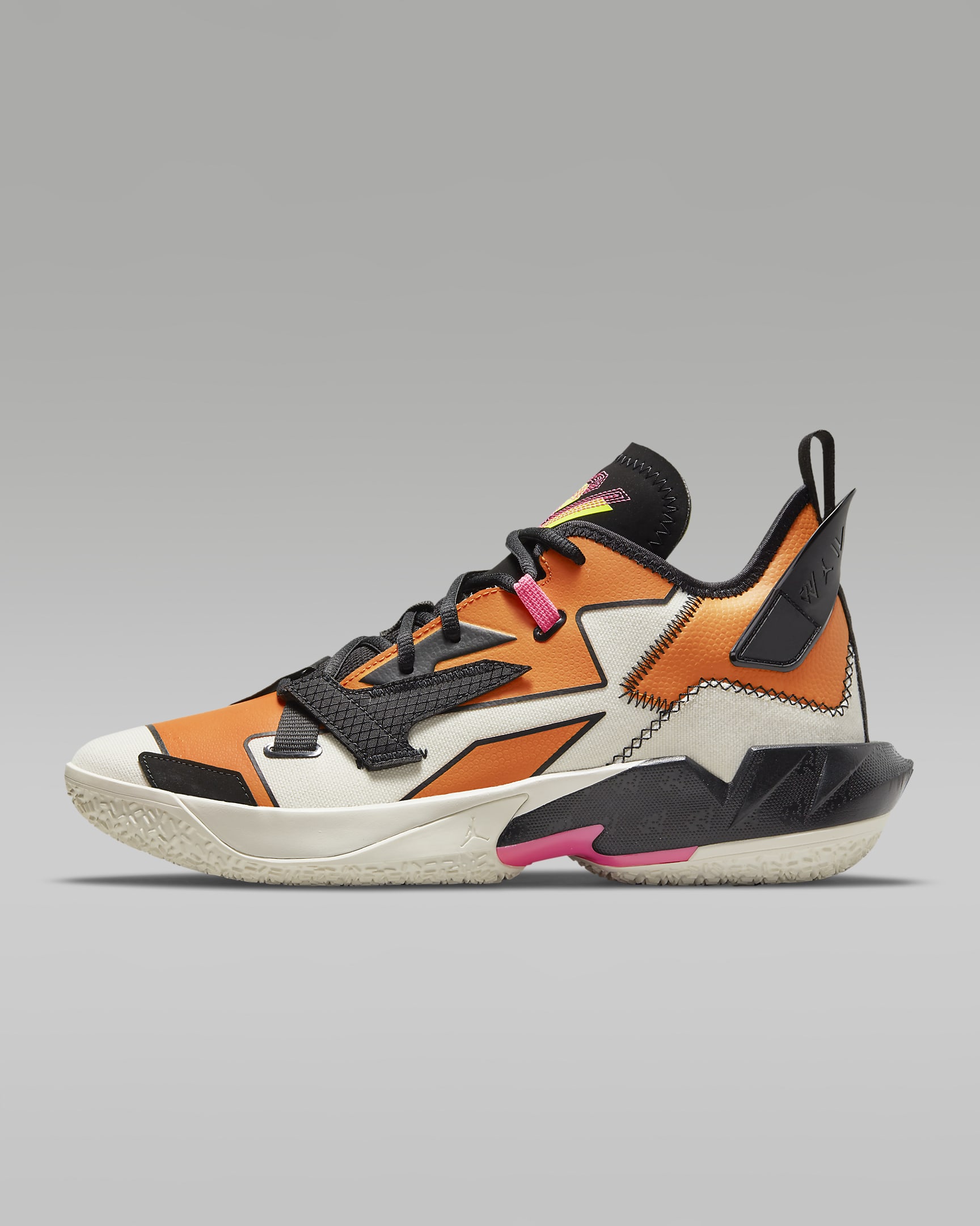 Jordan 'Why Not?' Zer0.4 Basketball Shoes - Pale Ivory/Alpha Orange/Volt/Black