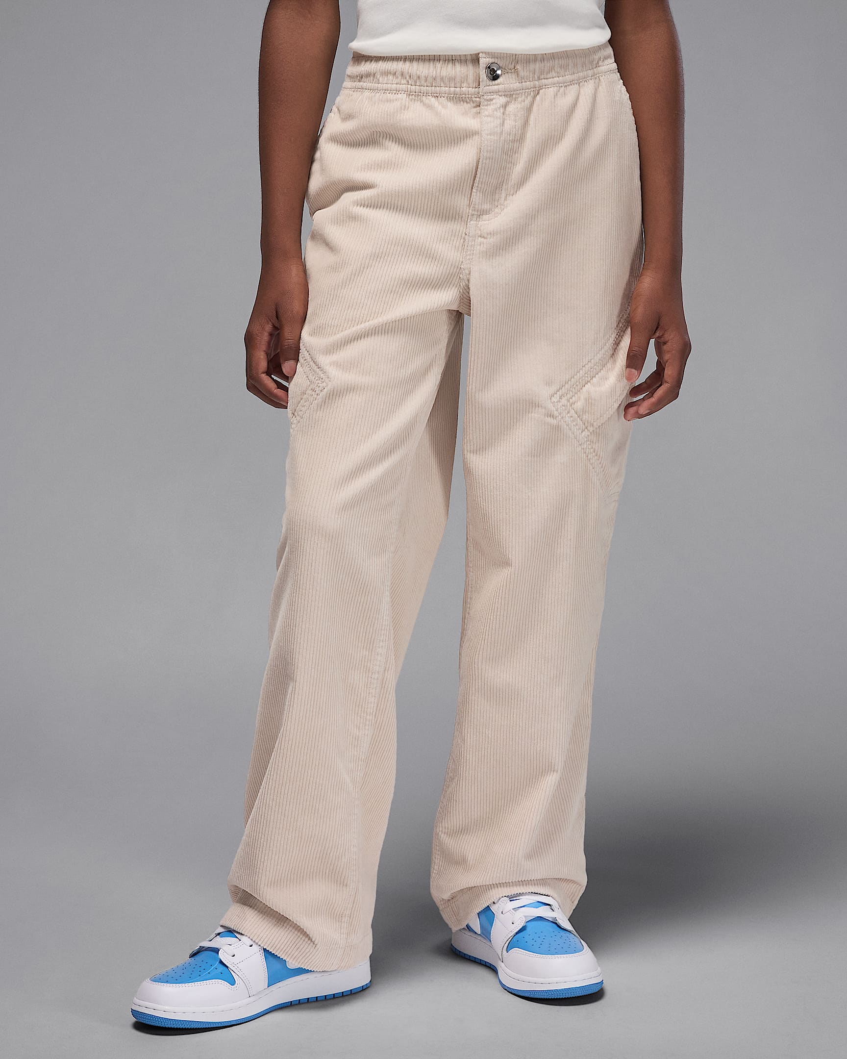 Jordan Big Kids' Chicago Corduroy Pants - Light Orewood Brown
