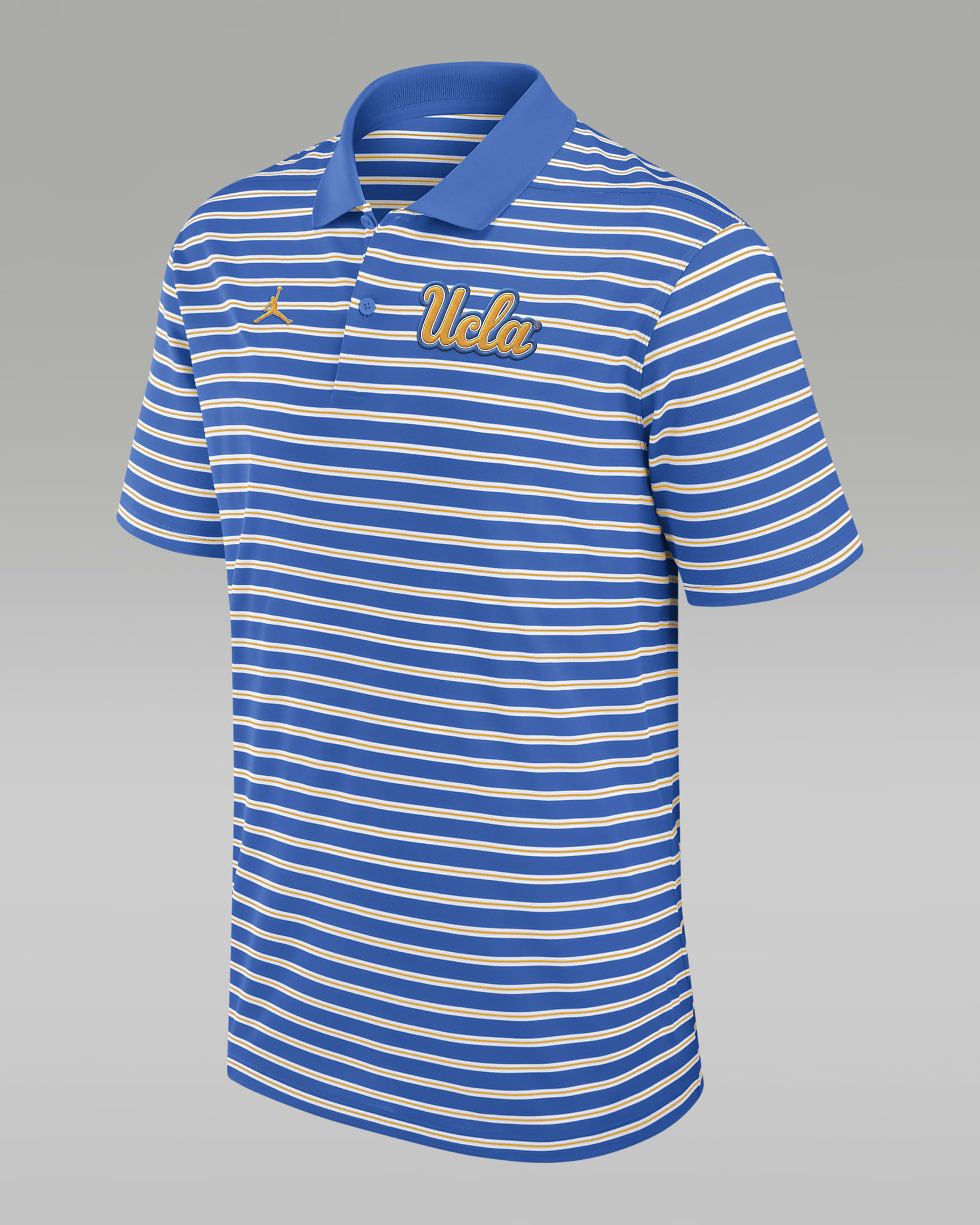 UCLA Bruins Primetime Victory Striped Men's Nike Dri-FIT College Polo - Blue