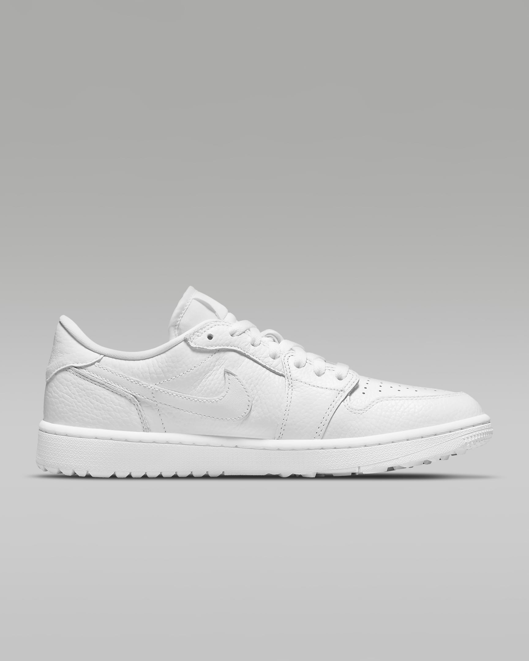 Air Jordan 1 Low G Golf Shoes - White/White