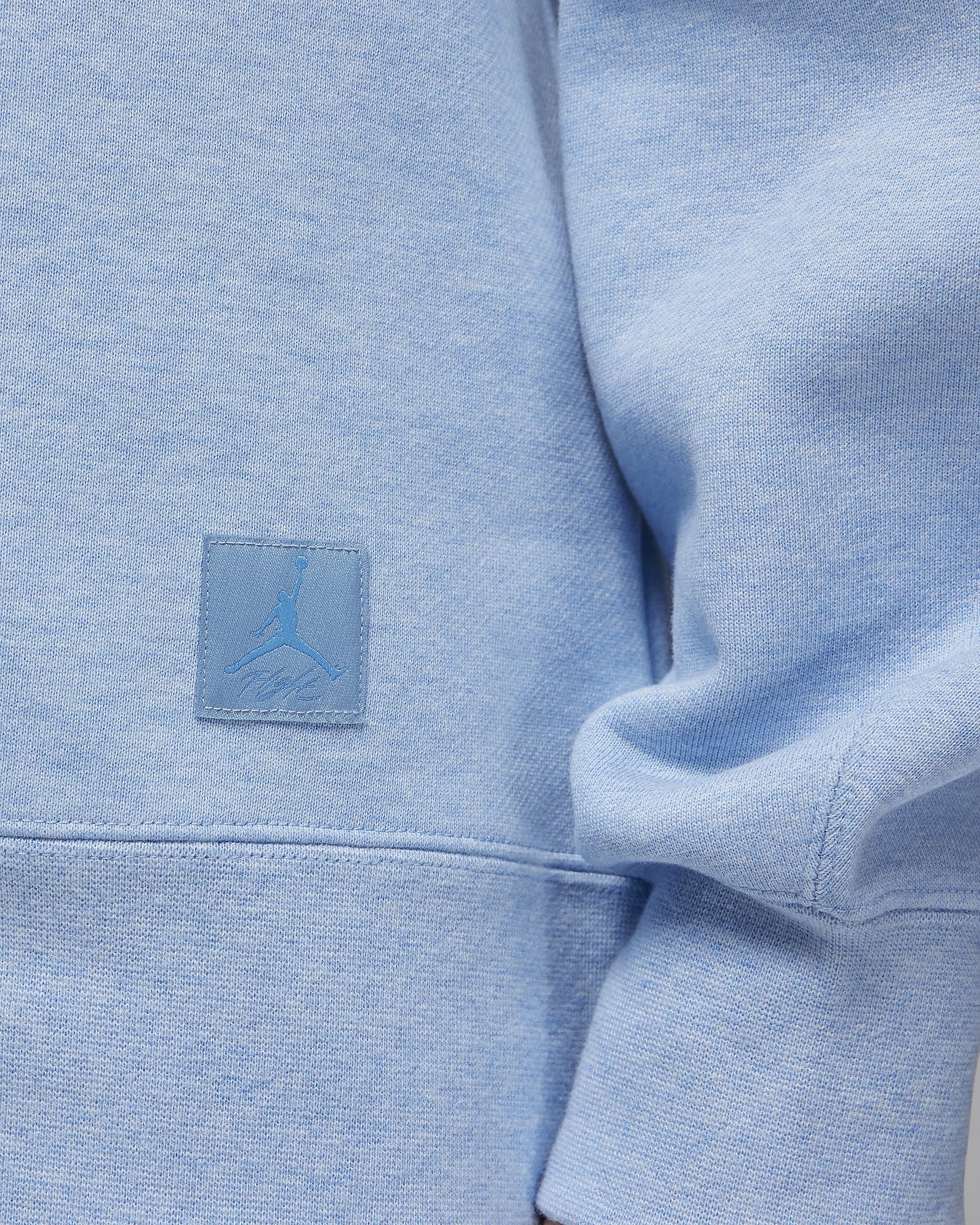 Jordan Flight Fleece sweatshirt met ronde hals voor dames - Blue Grey/Heather