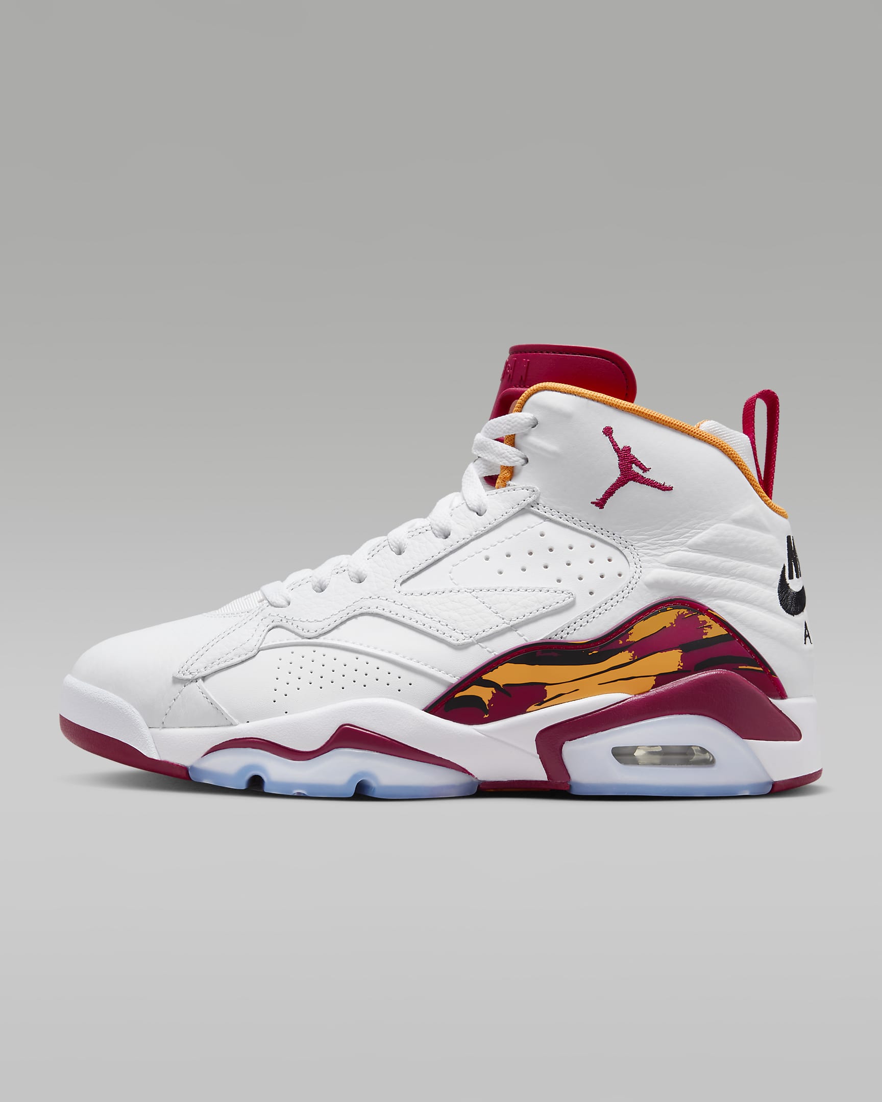 Jumpman MVP Men's Shoes - White/Vivid Orange/Black/Cardinal Red