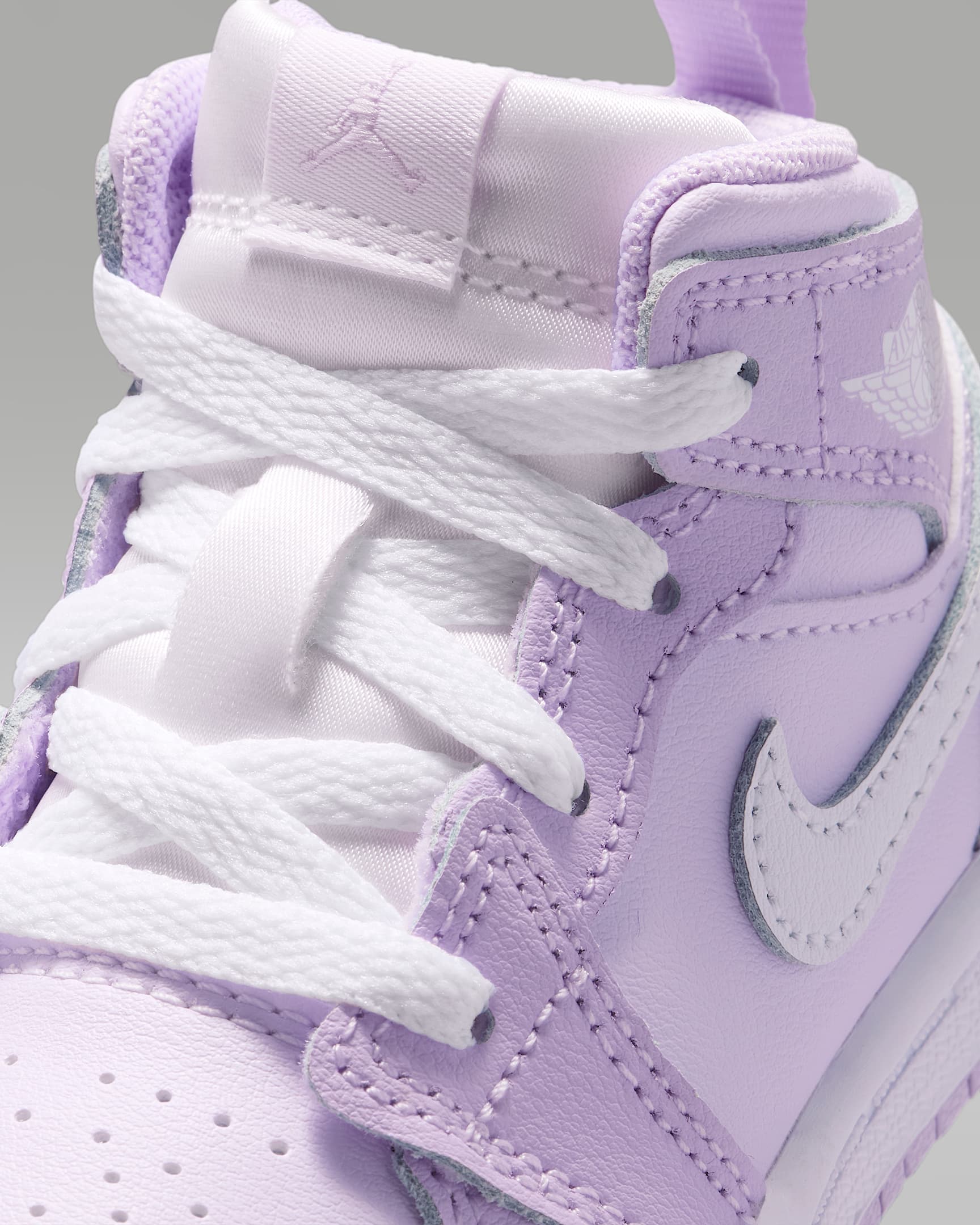 Jordan 1 Mid Baby/Toddler Shoes - Violet Mist/Barely Grape/White